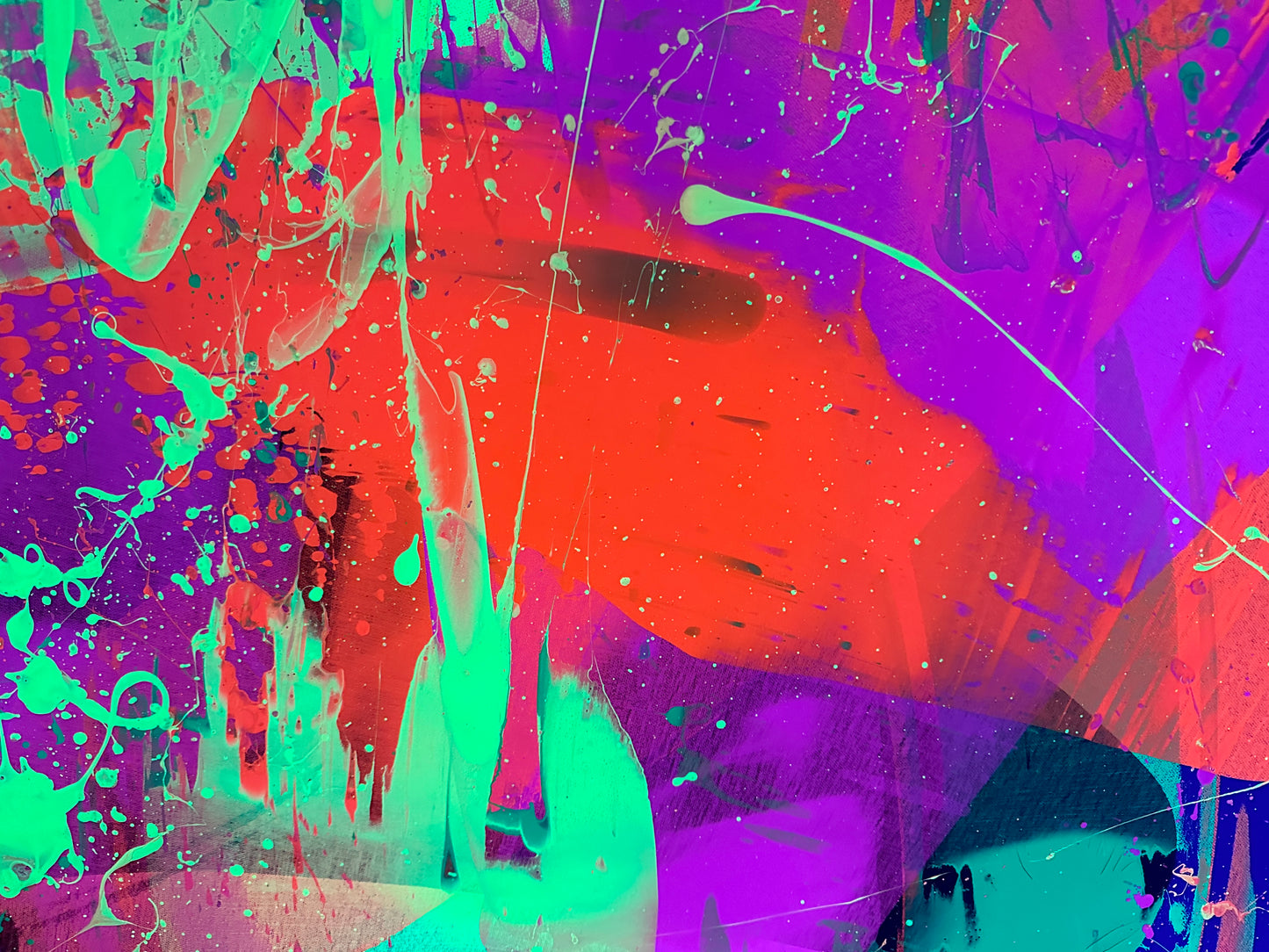 "Neon Katana no.2" 100x140cm