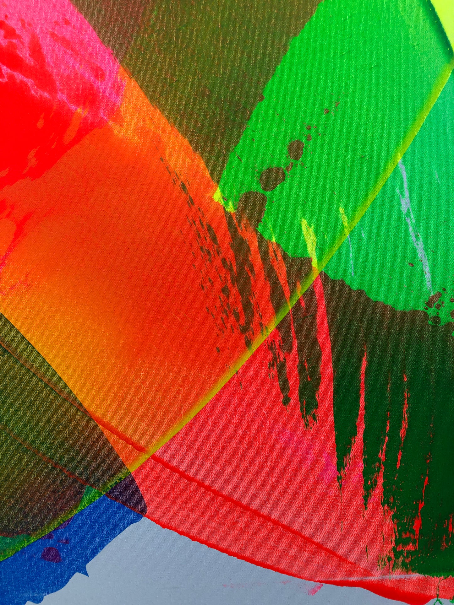 "Neon Katana" 80x100cm