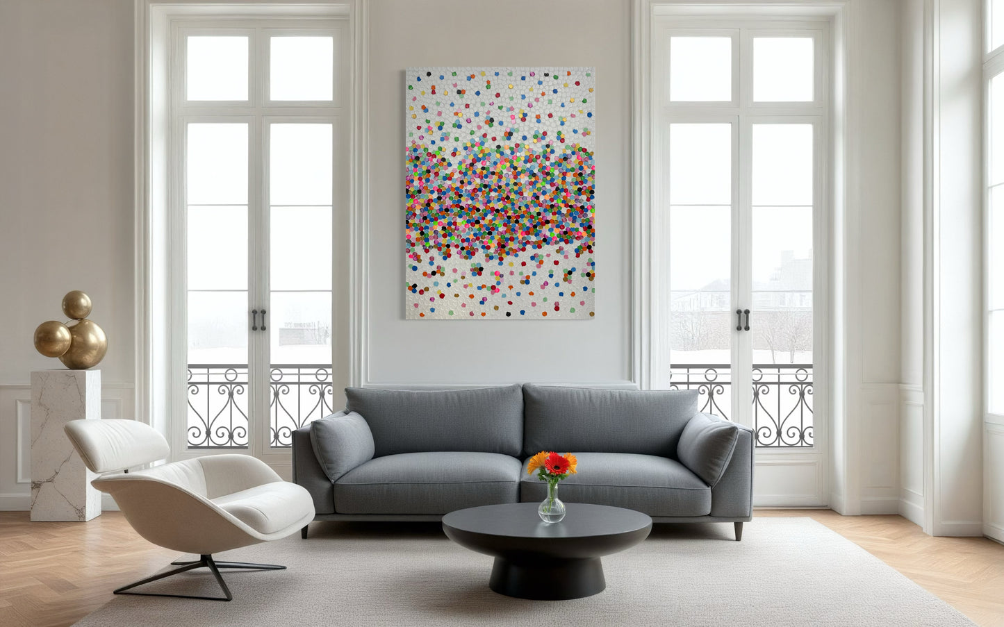 "Konfetti no.4" 140x100cm
