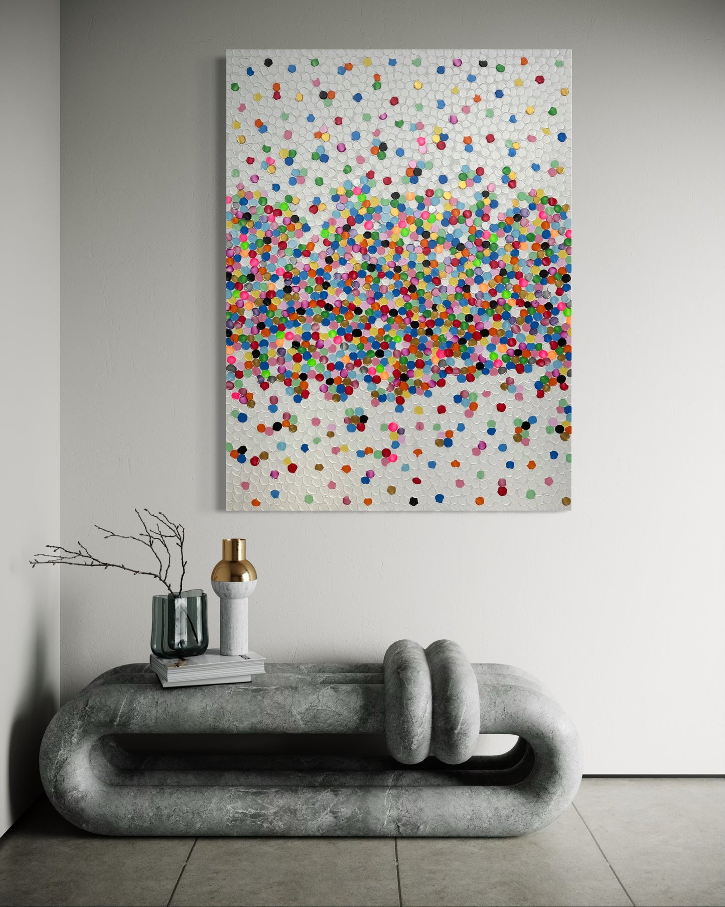 "Konfetti no.4" 140x100cm