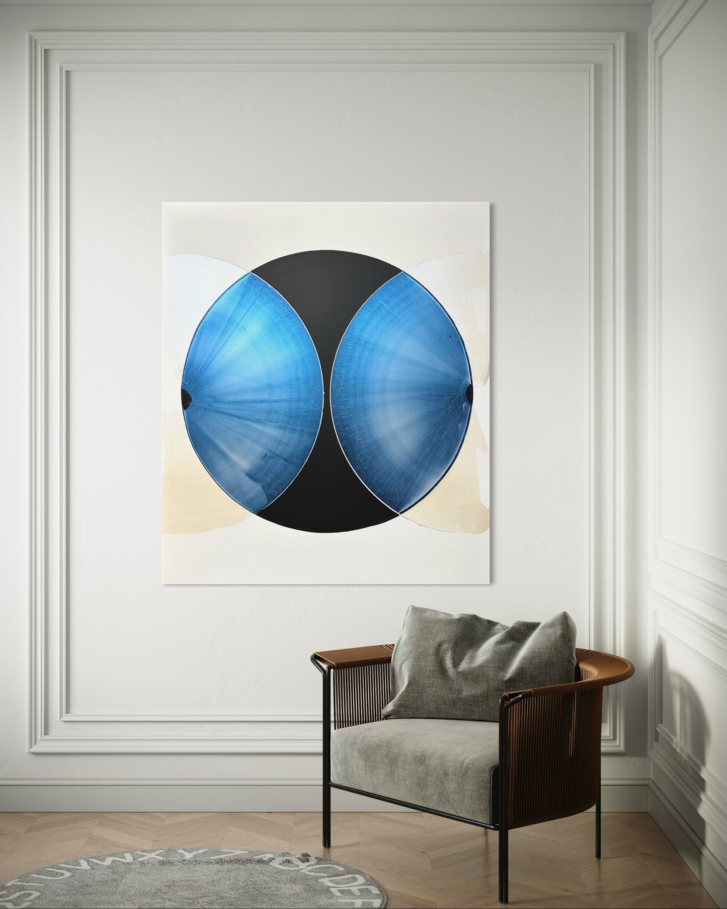 "Shimmering Silence I" 120x100cm