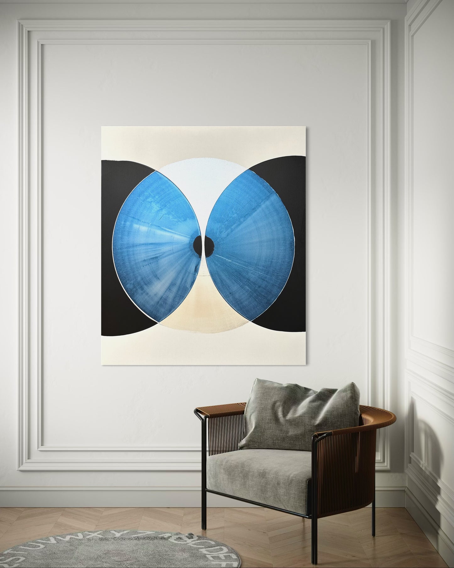 "Shimmering Silence II" 120x100cm