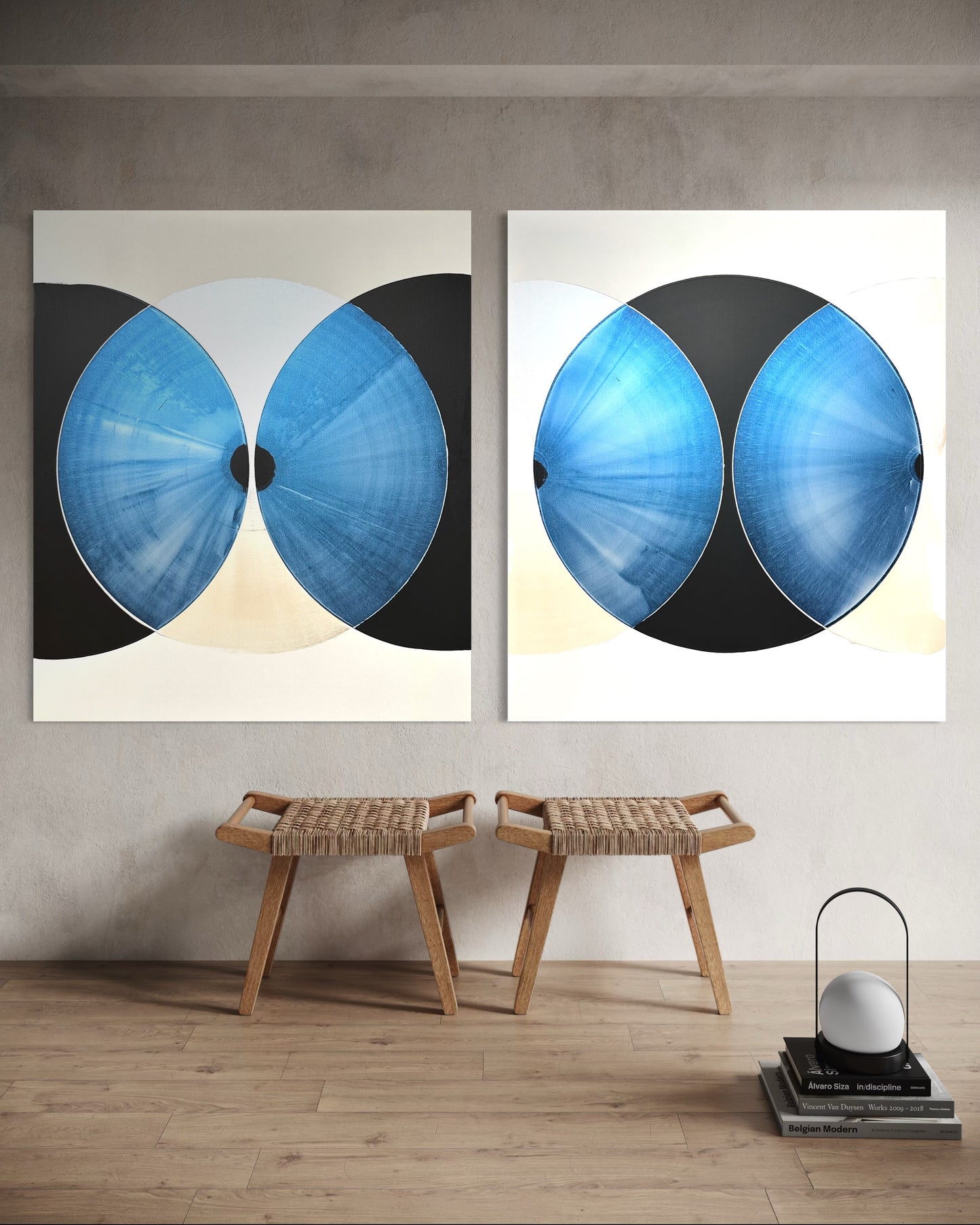 "Shimmering Silence II" 120x100cm