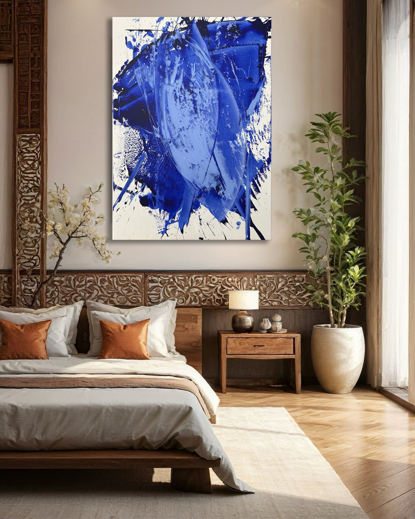 "Blue Katana" 100x140cm