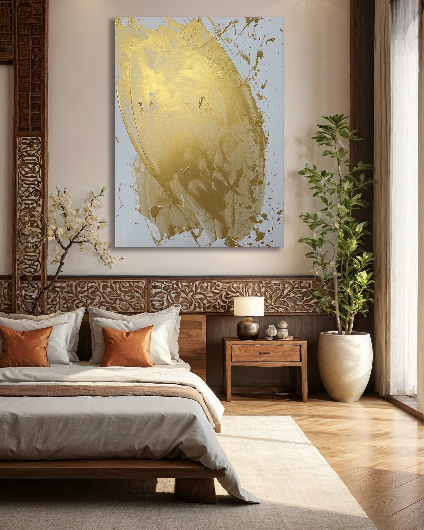 "Katana Gold no.3" 100x140cm