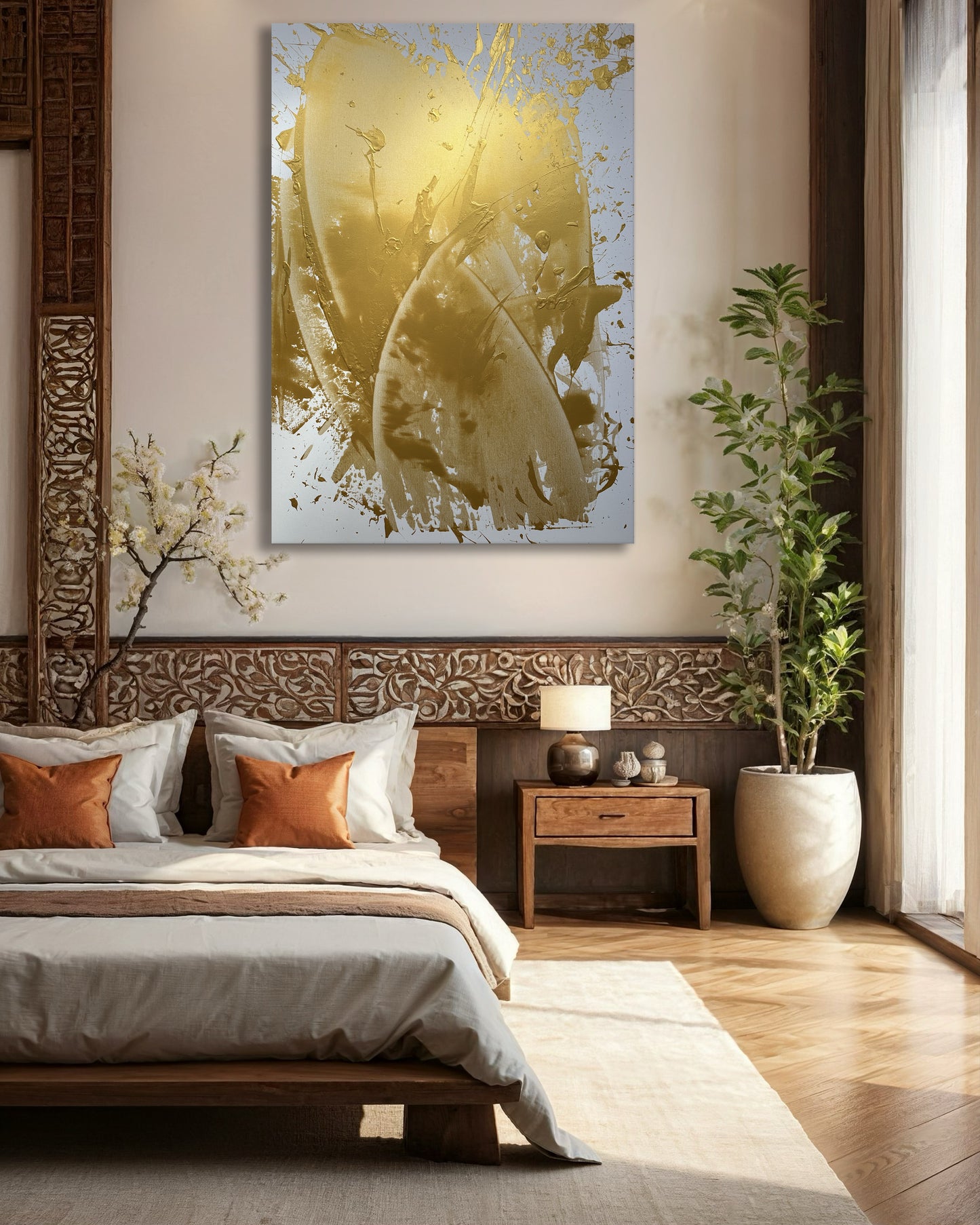"Katana Gold no.2" 100x140cm