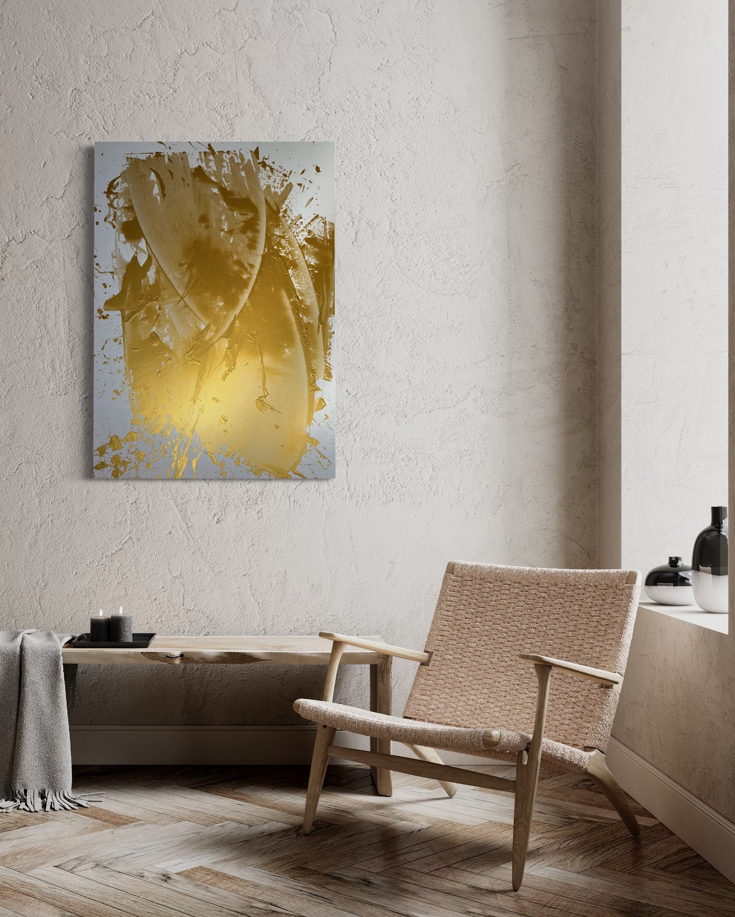 "Katana Gold no.2" 100x140cm