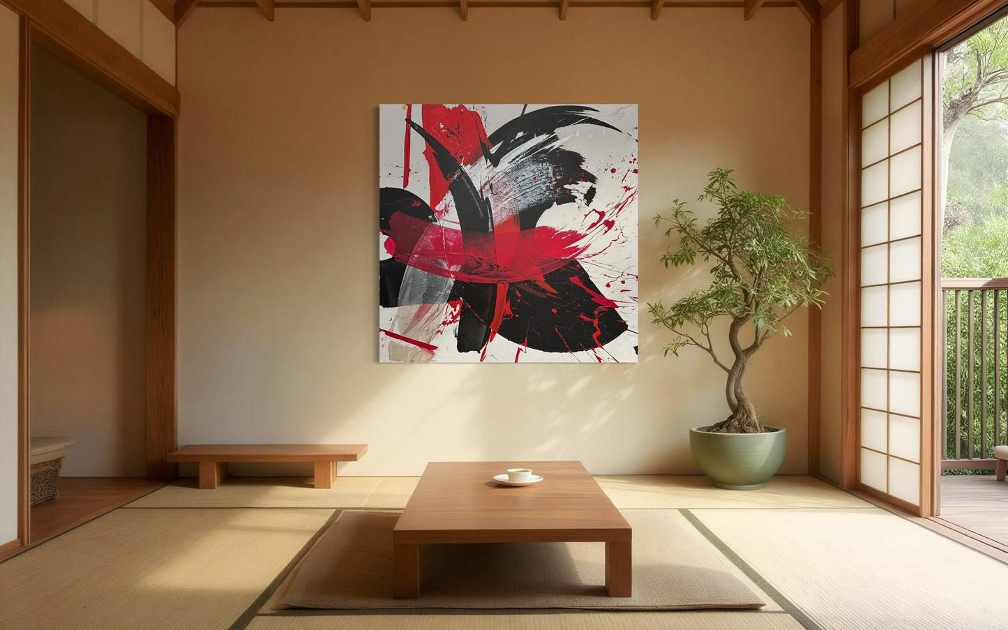 "Katana no.146" 140x140cm