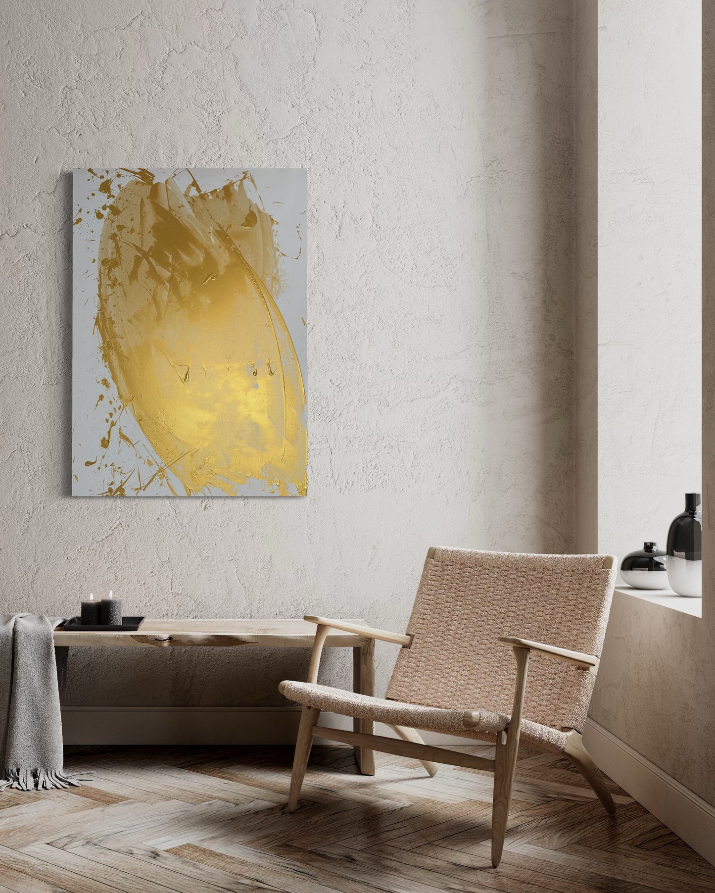 "Katana Gold no.3" 100x140cm