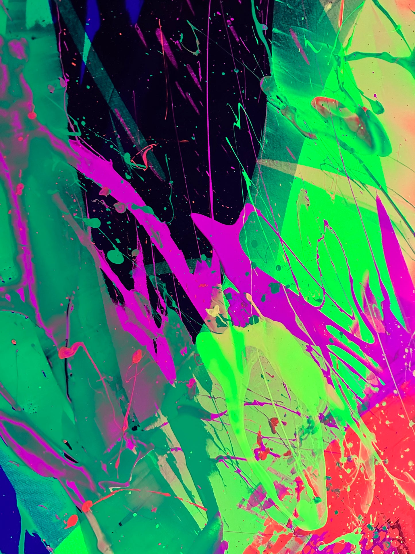 "Neon Katana no.2" 100x140cm