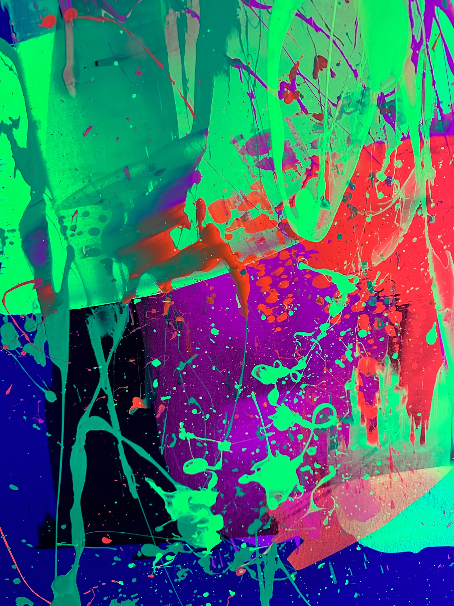 "Neon Katana no.2" 100x140cm