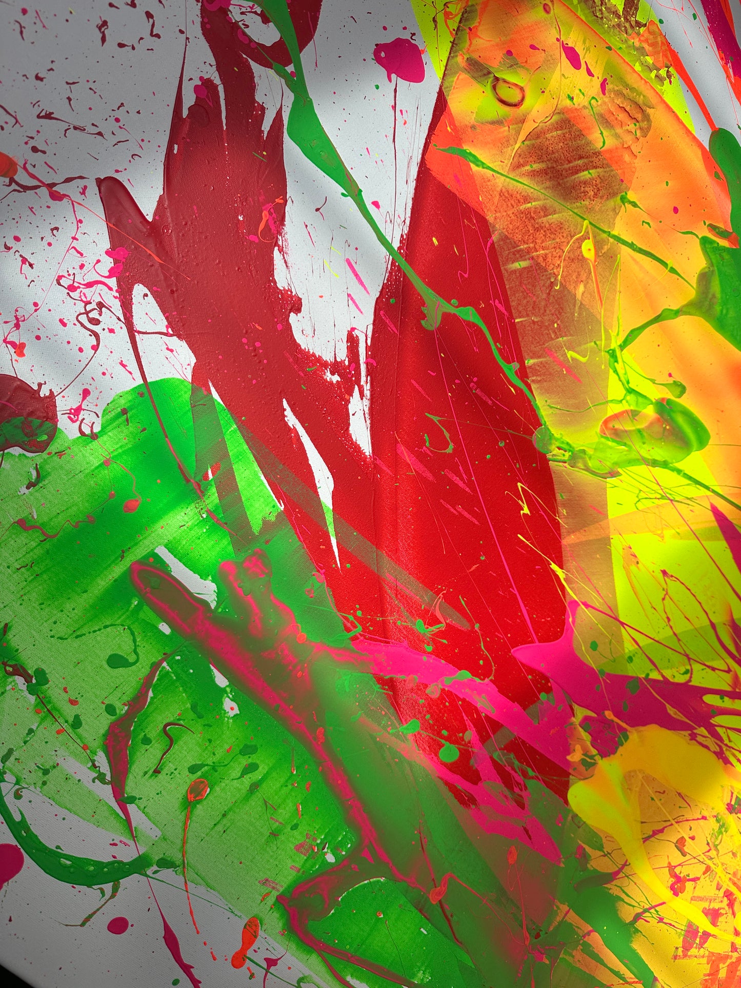 "Neon Katana no.2" 100x140cm