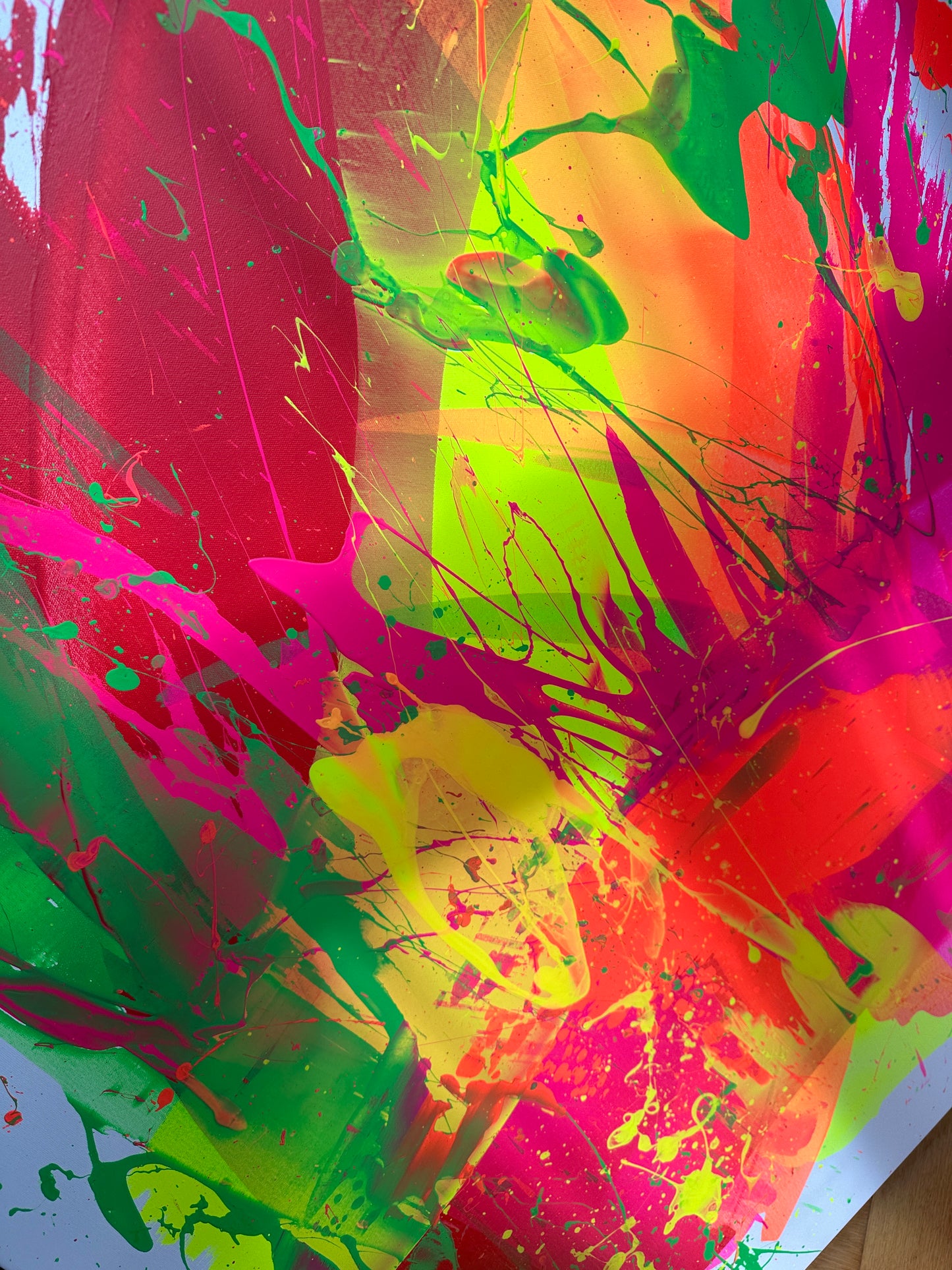 "Neon Katana no.2" 100x140cm