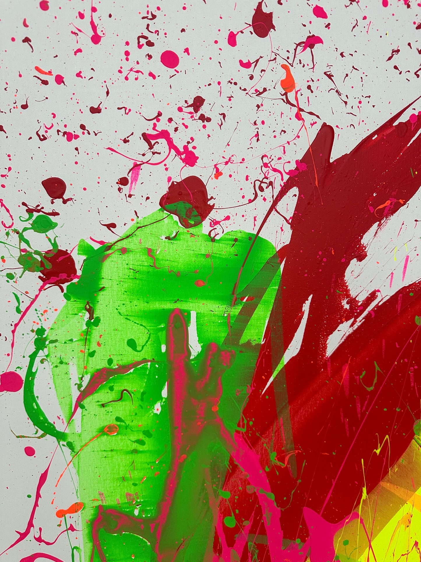 "Neon Katana no.2" 100x140cm