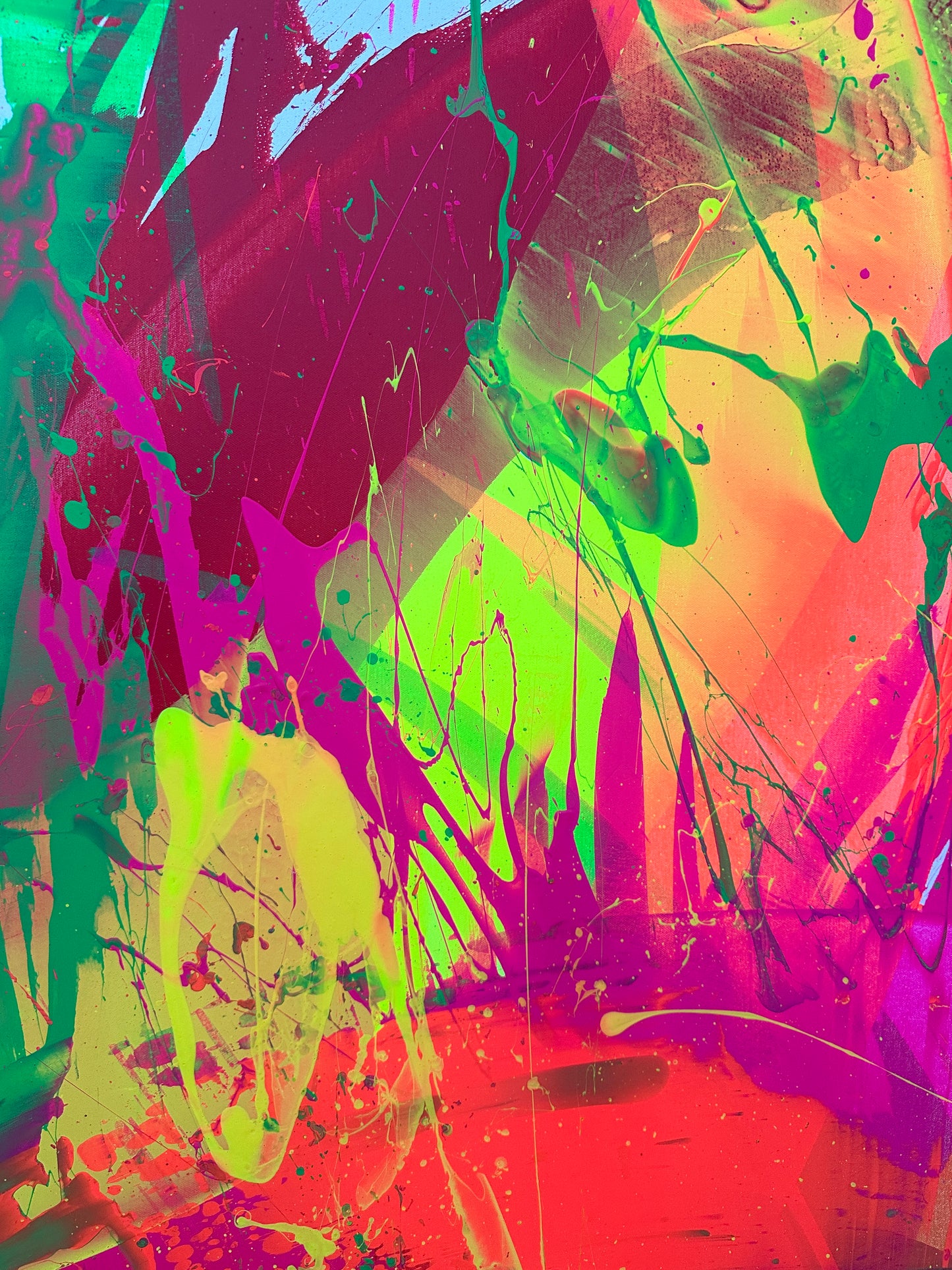 "Neon Katana no.2" 100x140cm