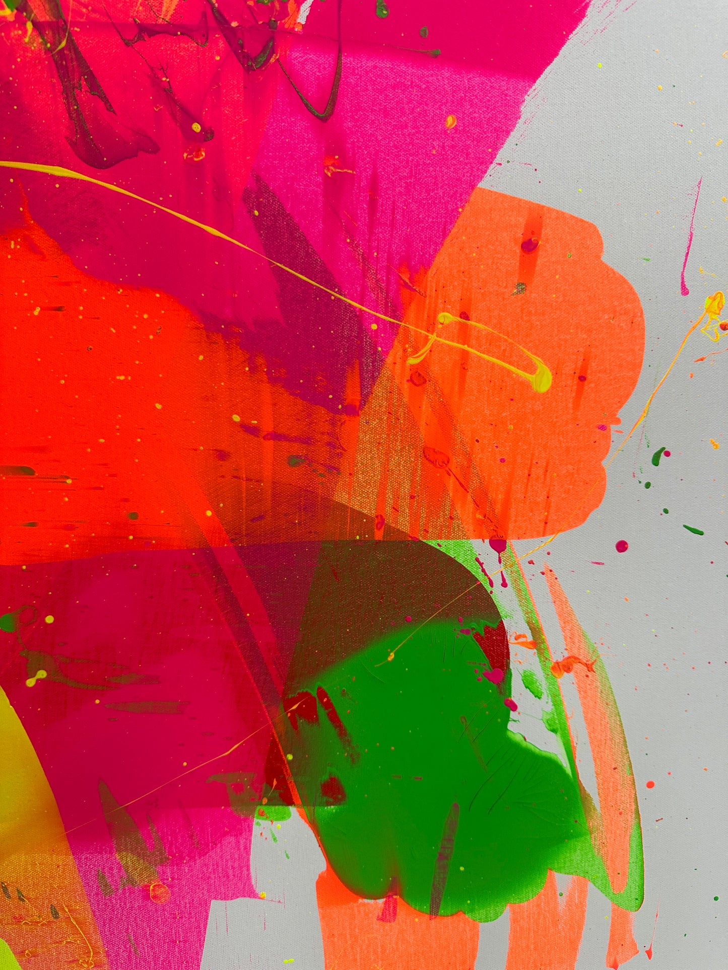 "Neon Katana no.2" 100x140cm