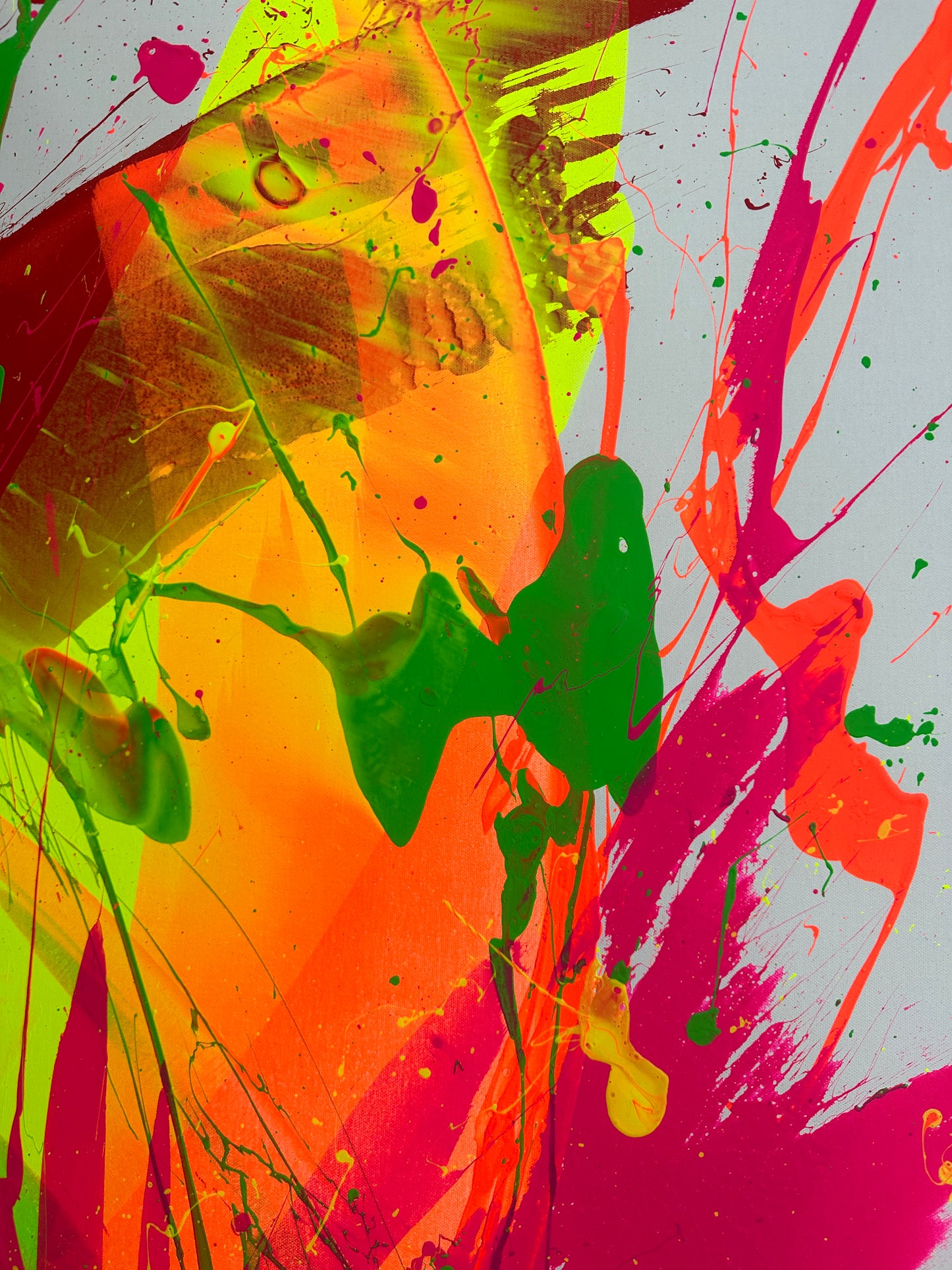 "Neon Katana no.2" 100x140cm