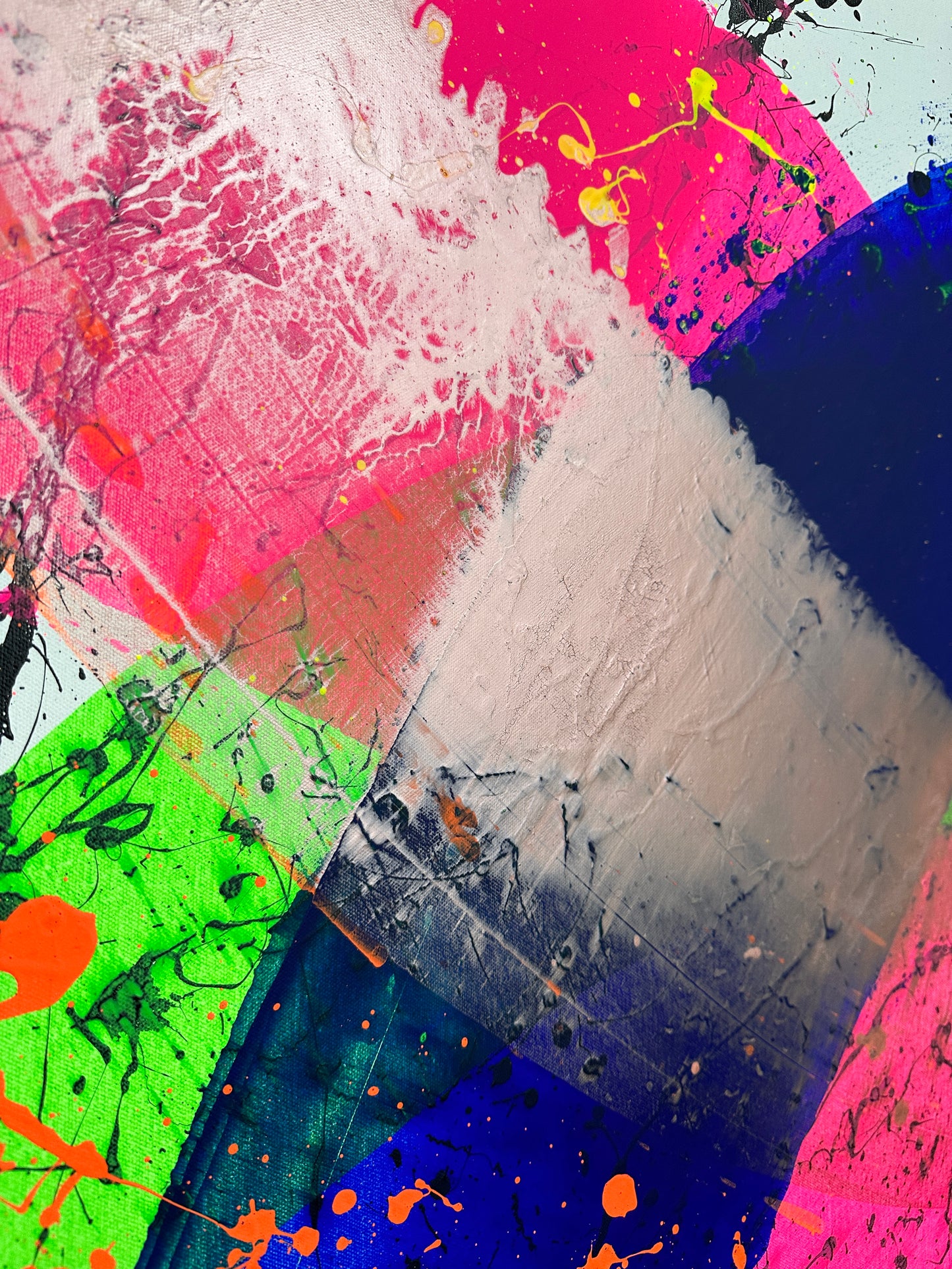 "Neon Katana no.3" 100x150cm