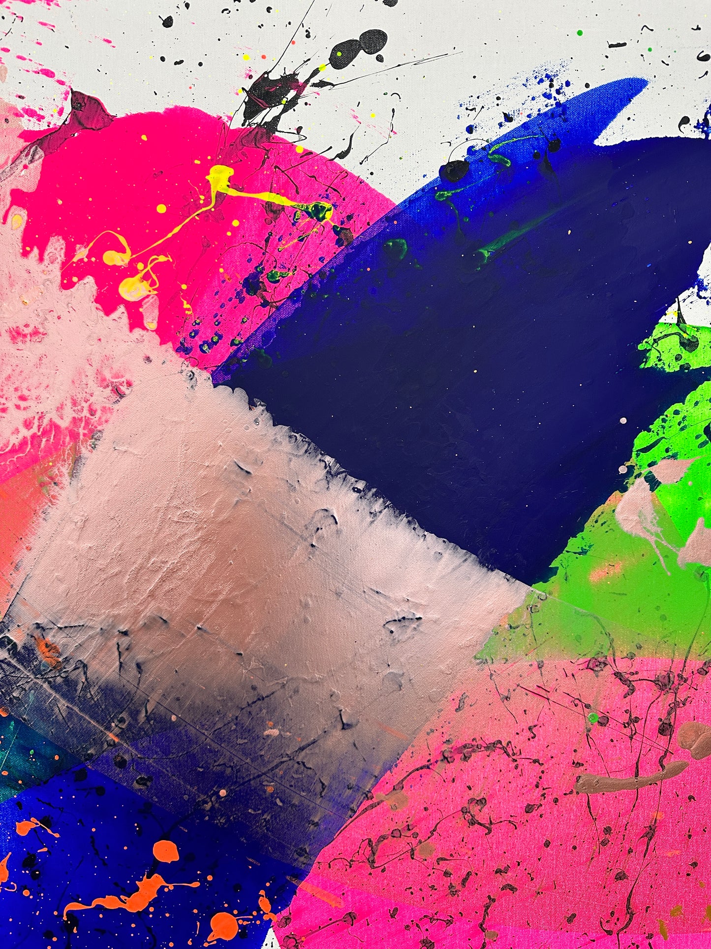 "Neon Katana no.3" 100x150cm