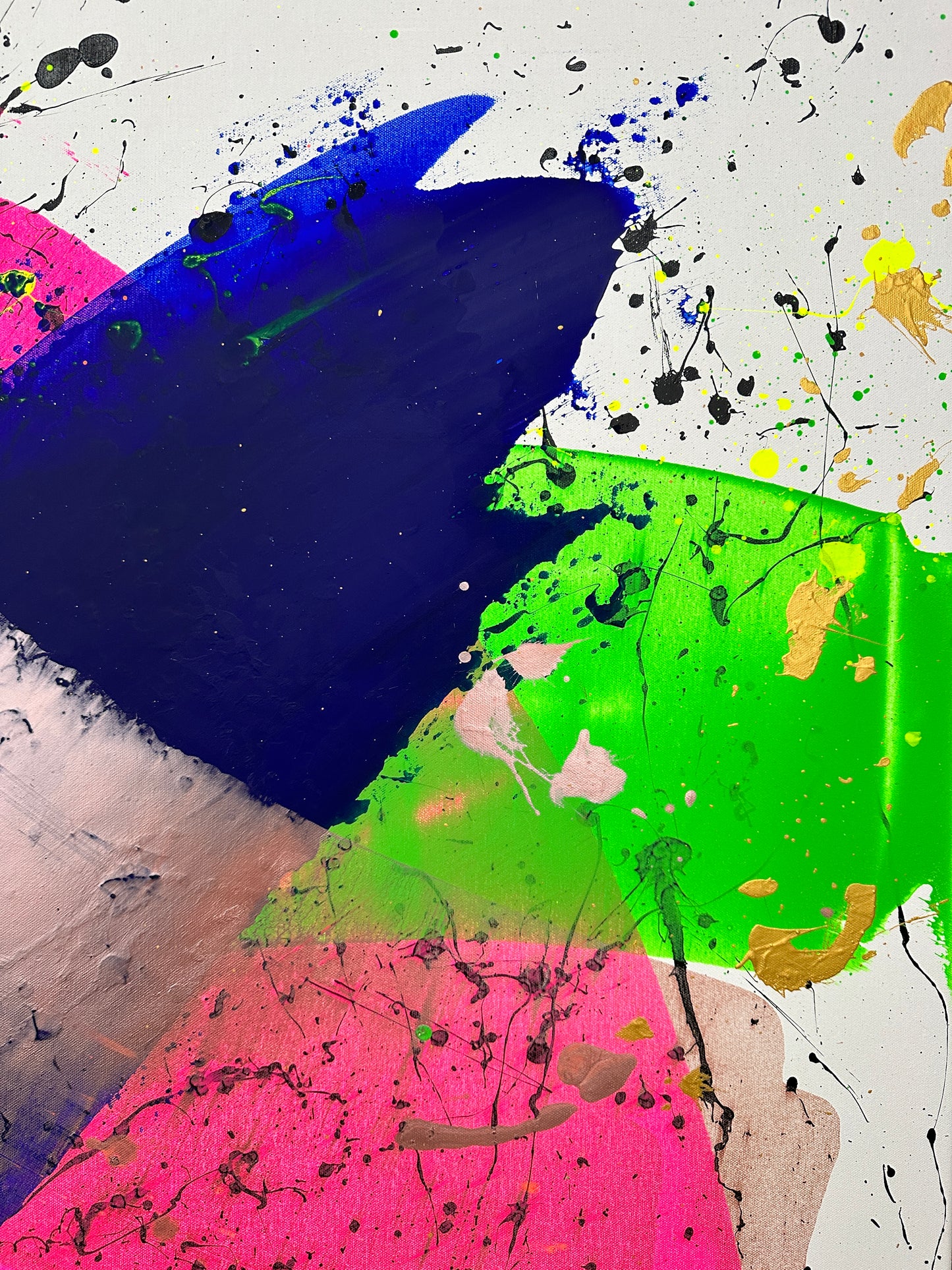 "Neon Katana no.3" 100x150cm