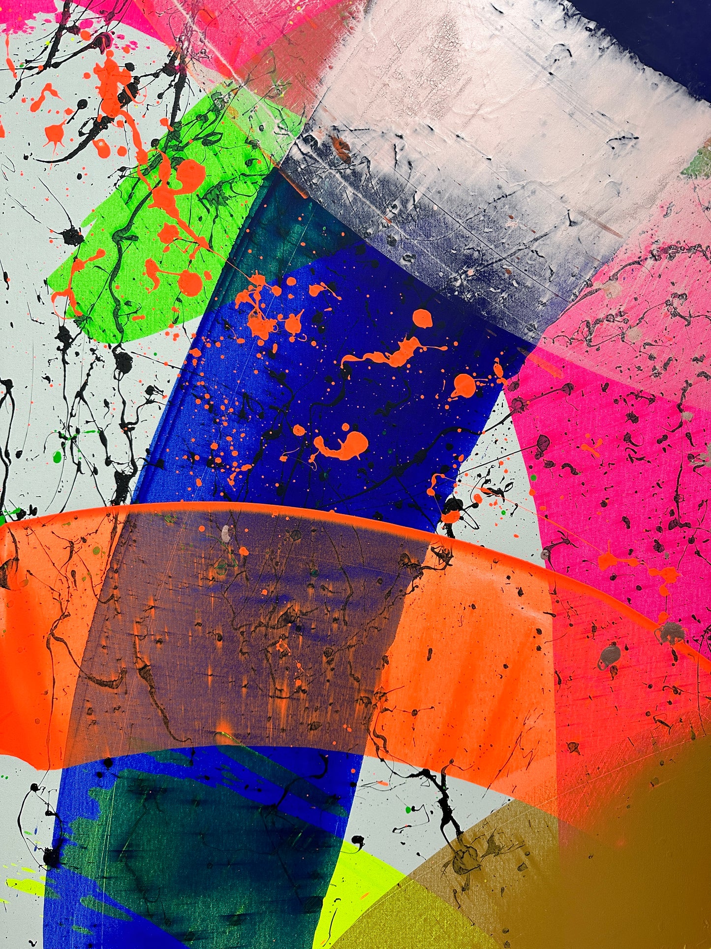 "Neon Katana no.3" 100x150cm