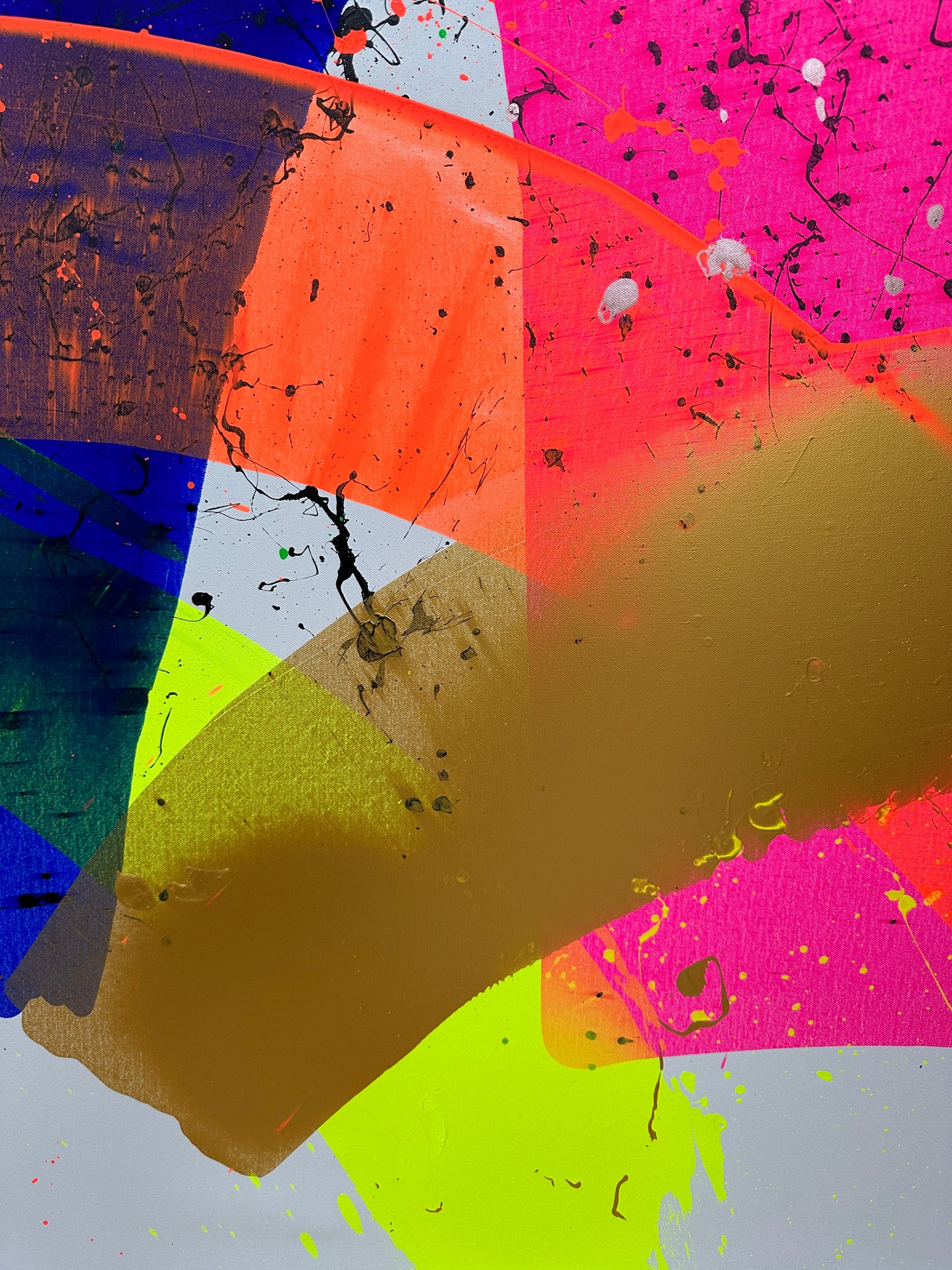 "Neon Katana no.3" 100x150cm