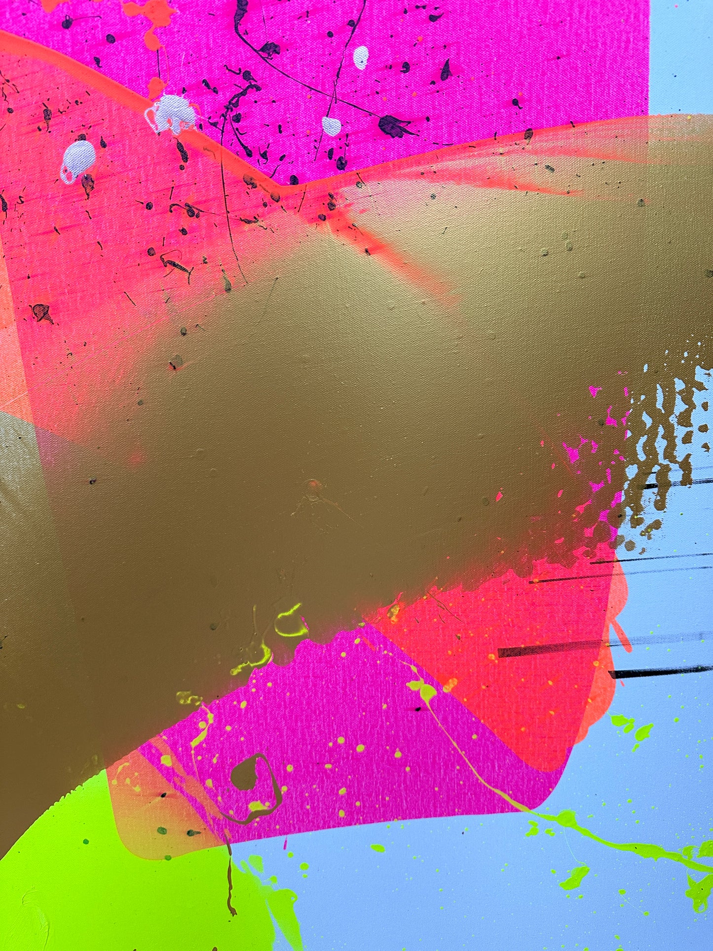 "Neon Katana no.3" 100x150cm