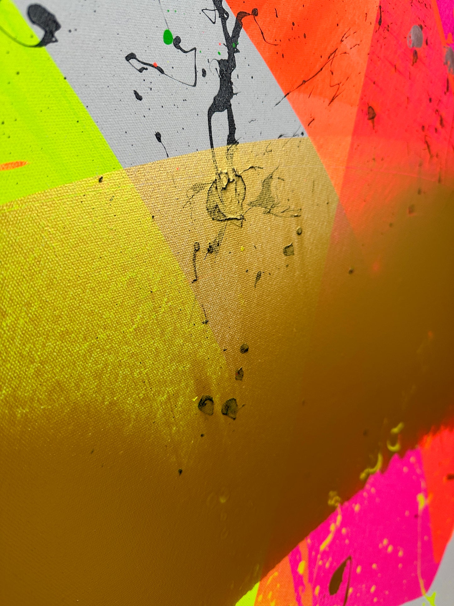 "Neon Katana no.3" 100x150cm