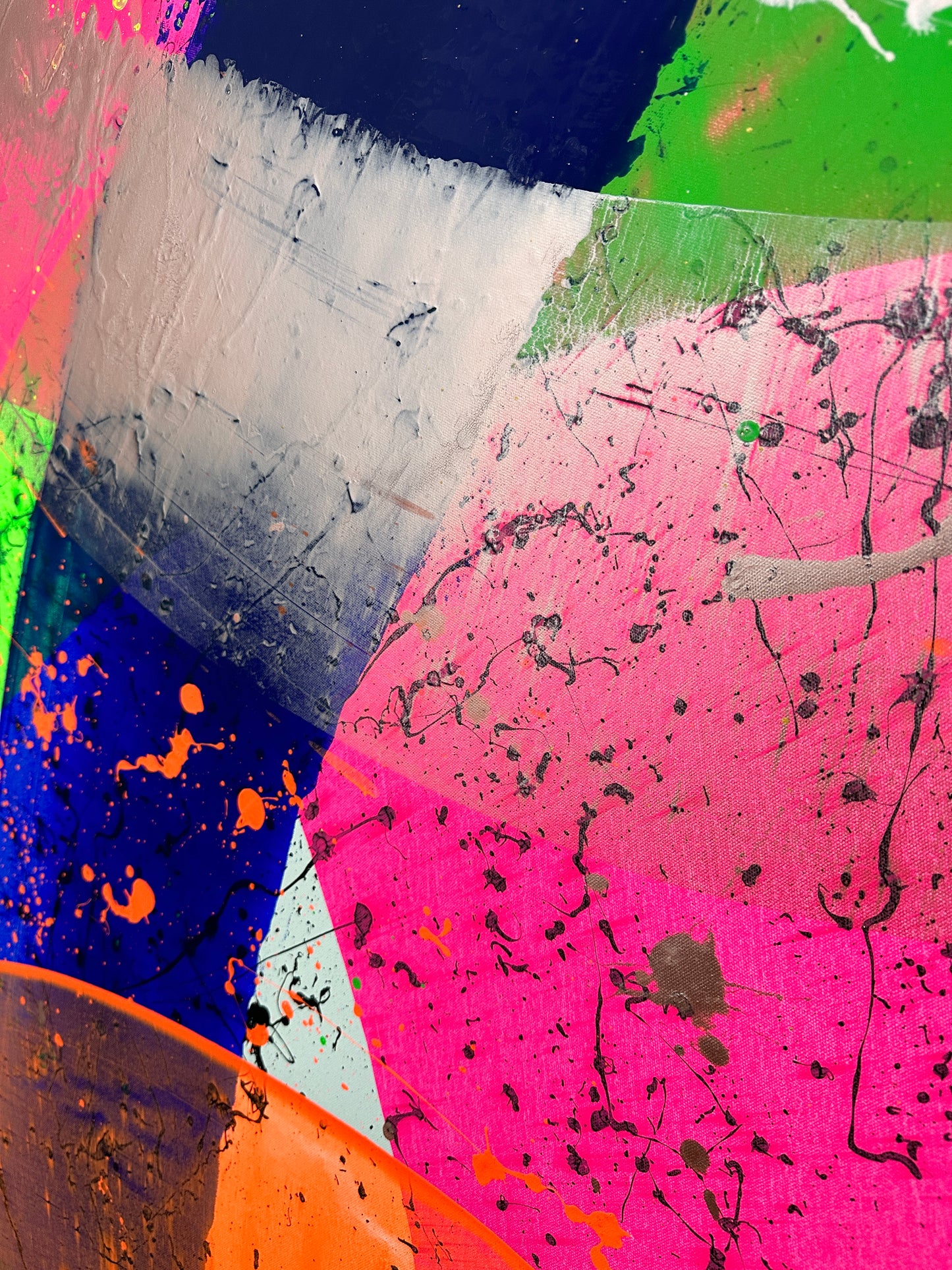 "Neon Katana no.3" 100x150cm