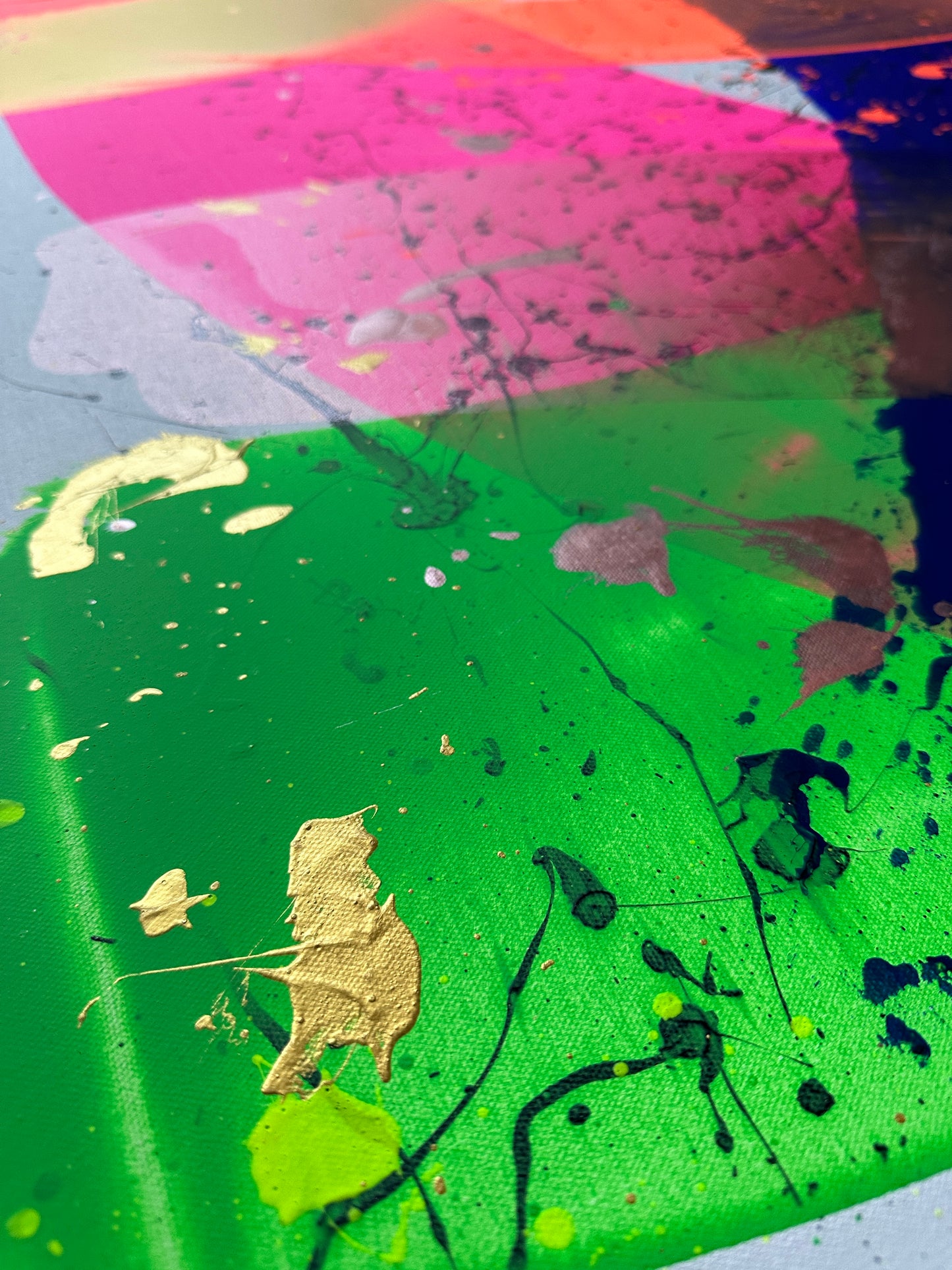 "Neon Katana no.3" 100x150cm