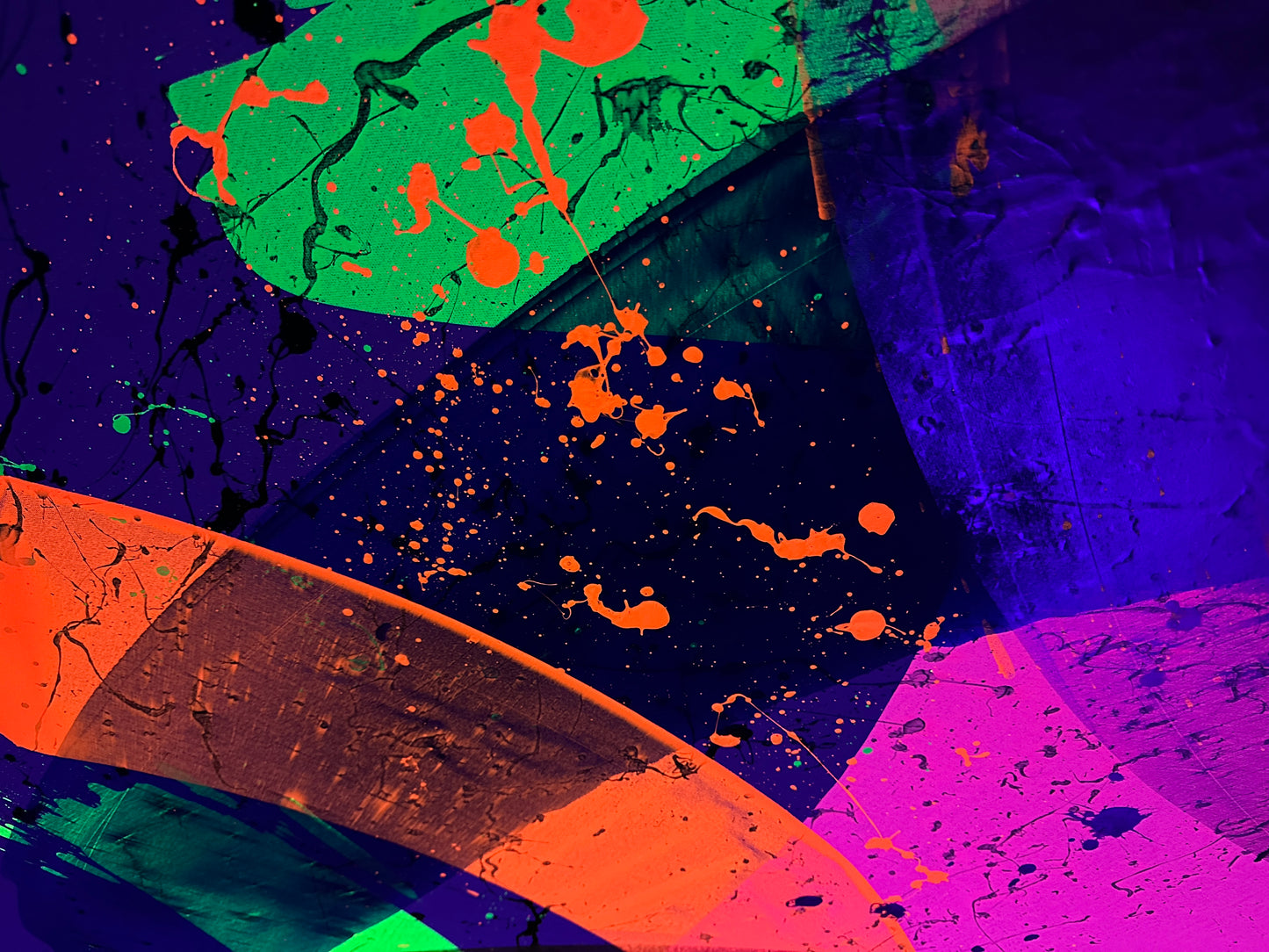 "Neon Katana no.3" 100x150cm