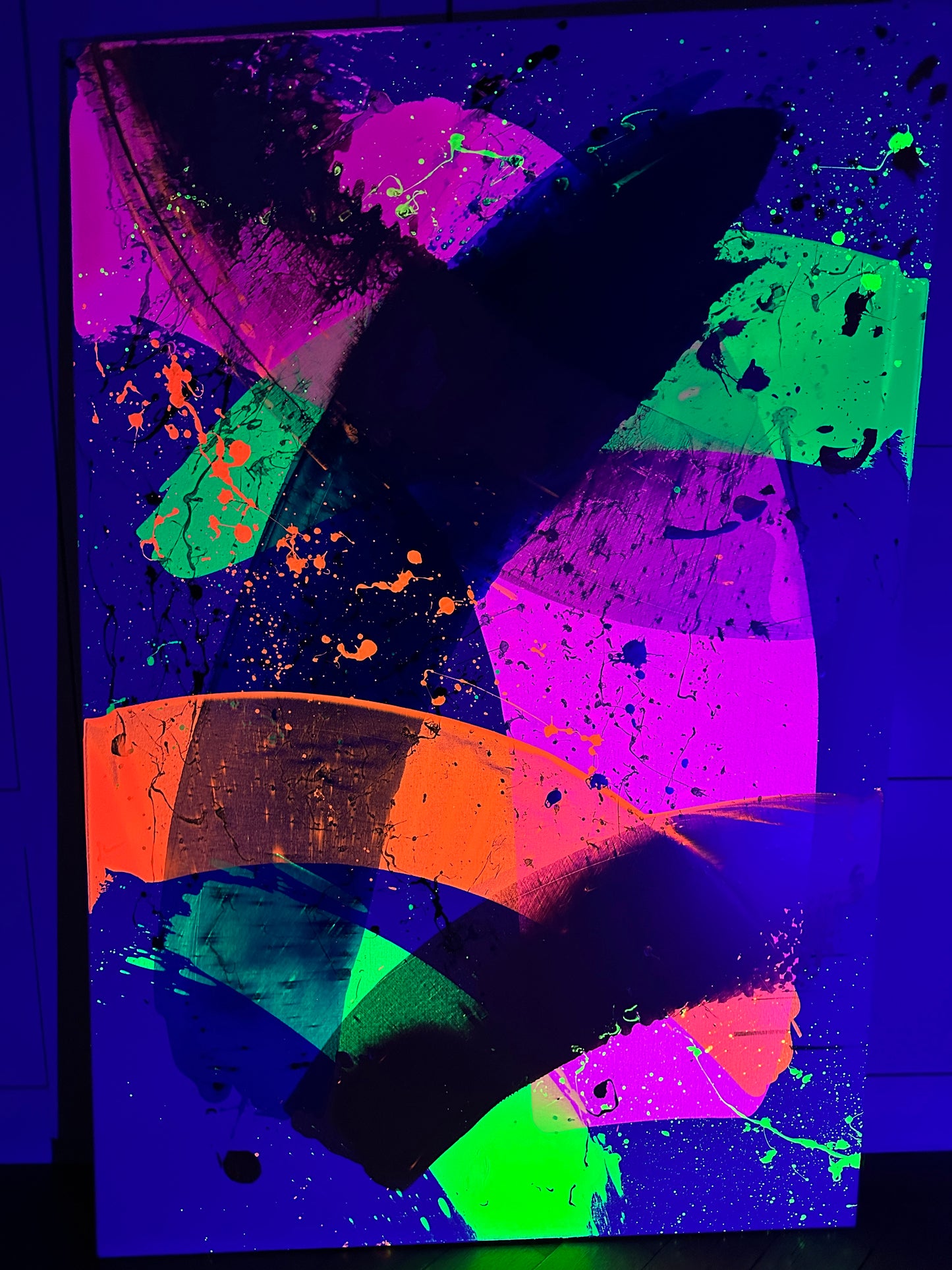 "Neon Katana no.3" 100x150cm