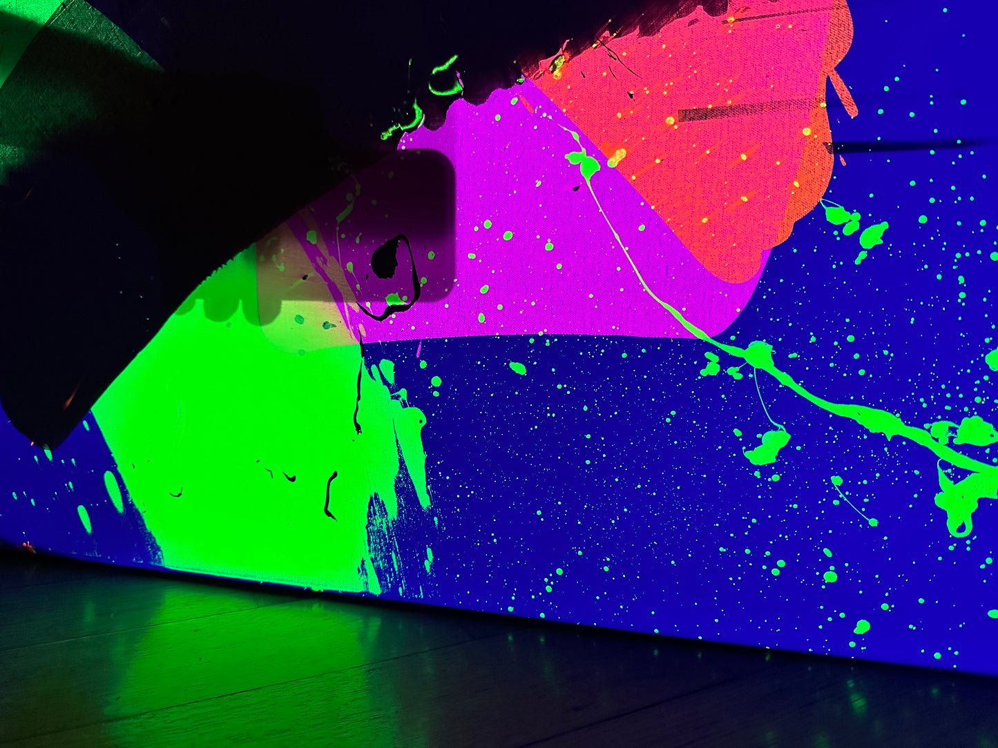 "Neon Katana no.3" 100x150cm