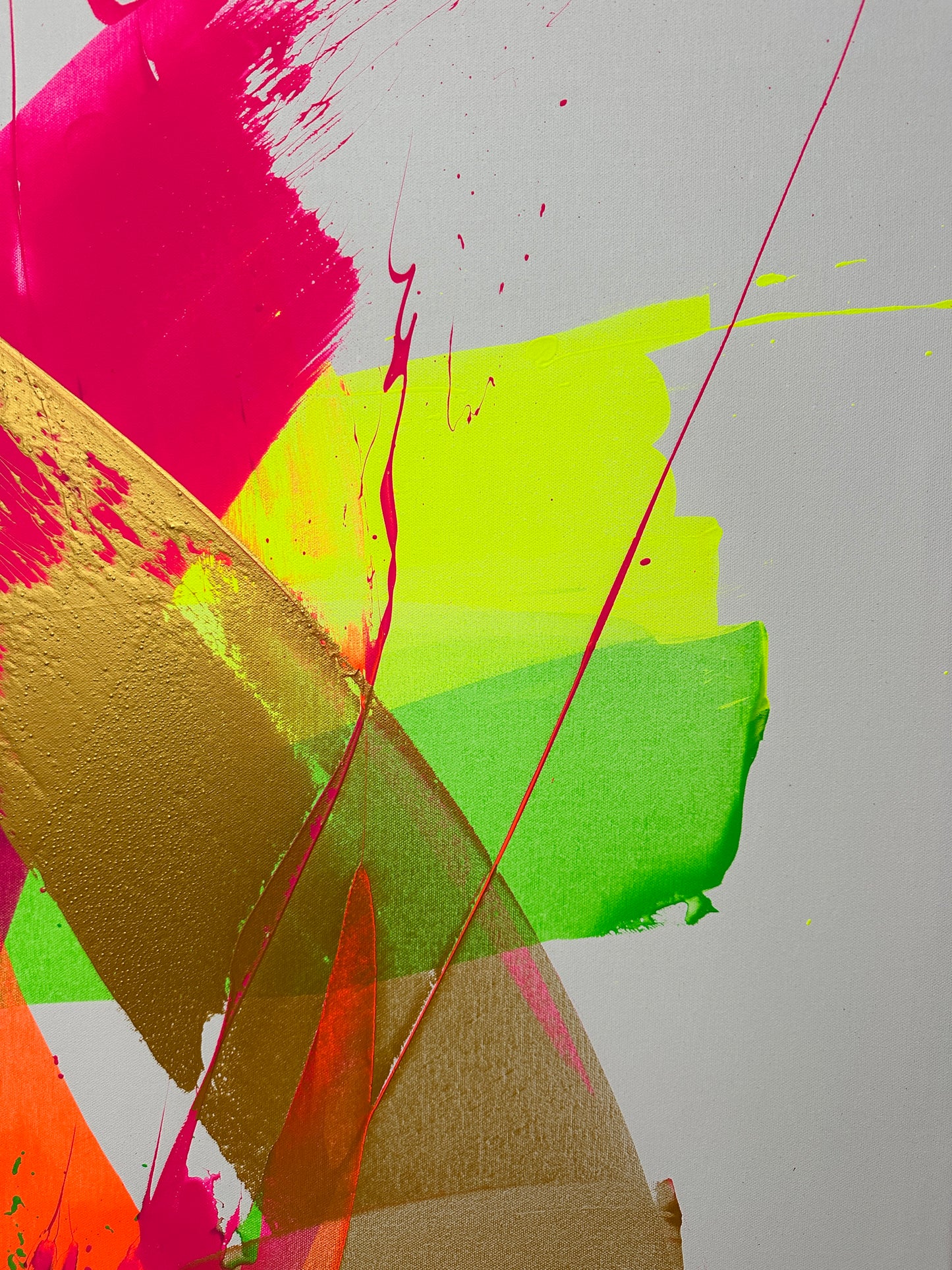 "Neon Katana no.4" 80x100cm