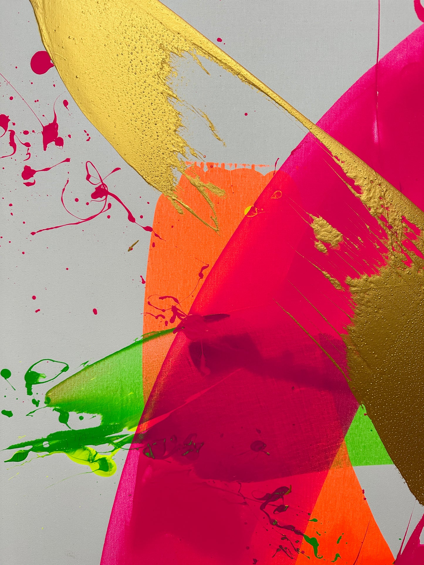 "Neon Katana no.4" 80x100cm