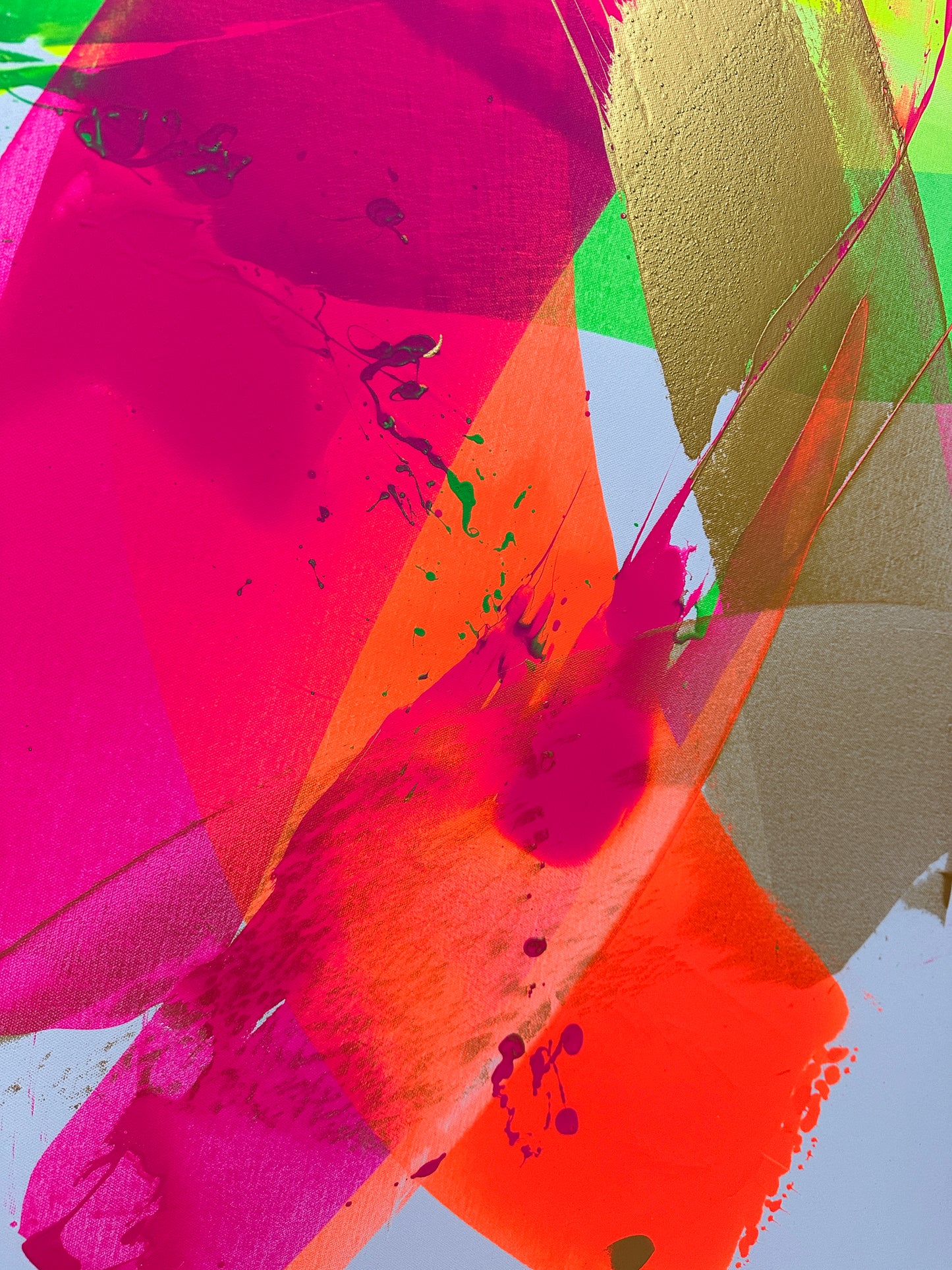 "Neon Katana no.4" 80x100cm