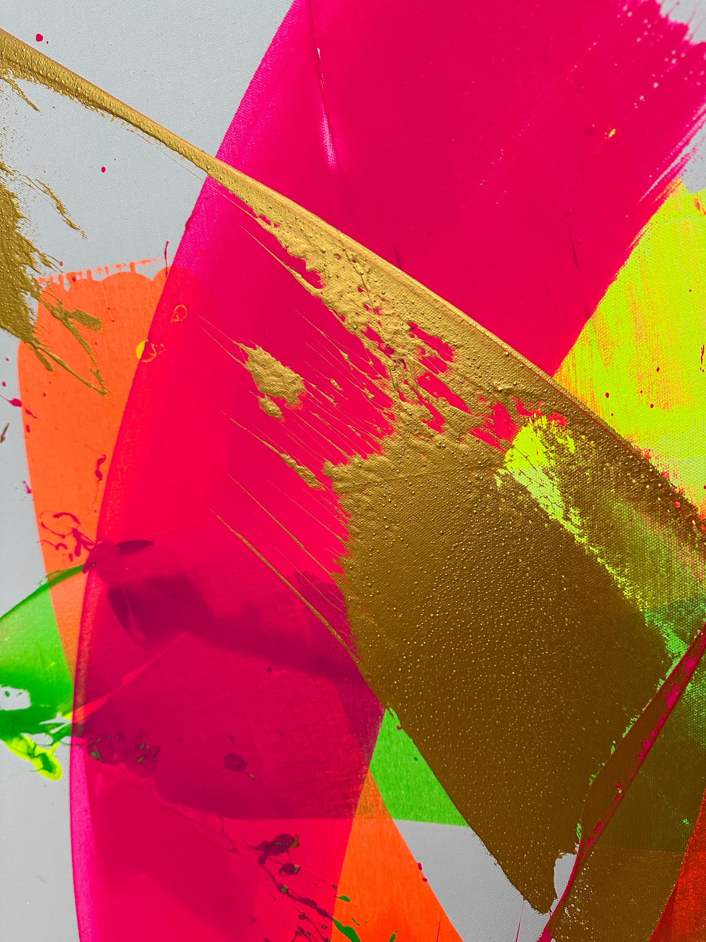 "Neon Katana no.4" 80x100cm