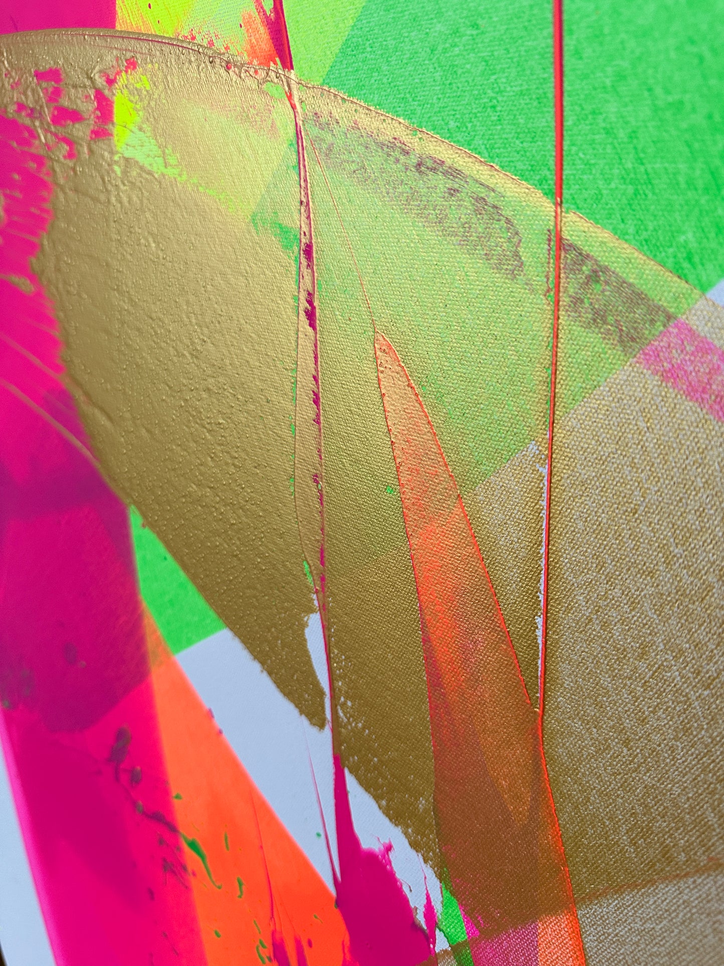 "Neon Katana no.4" 80x100cm