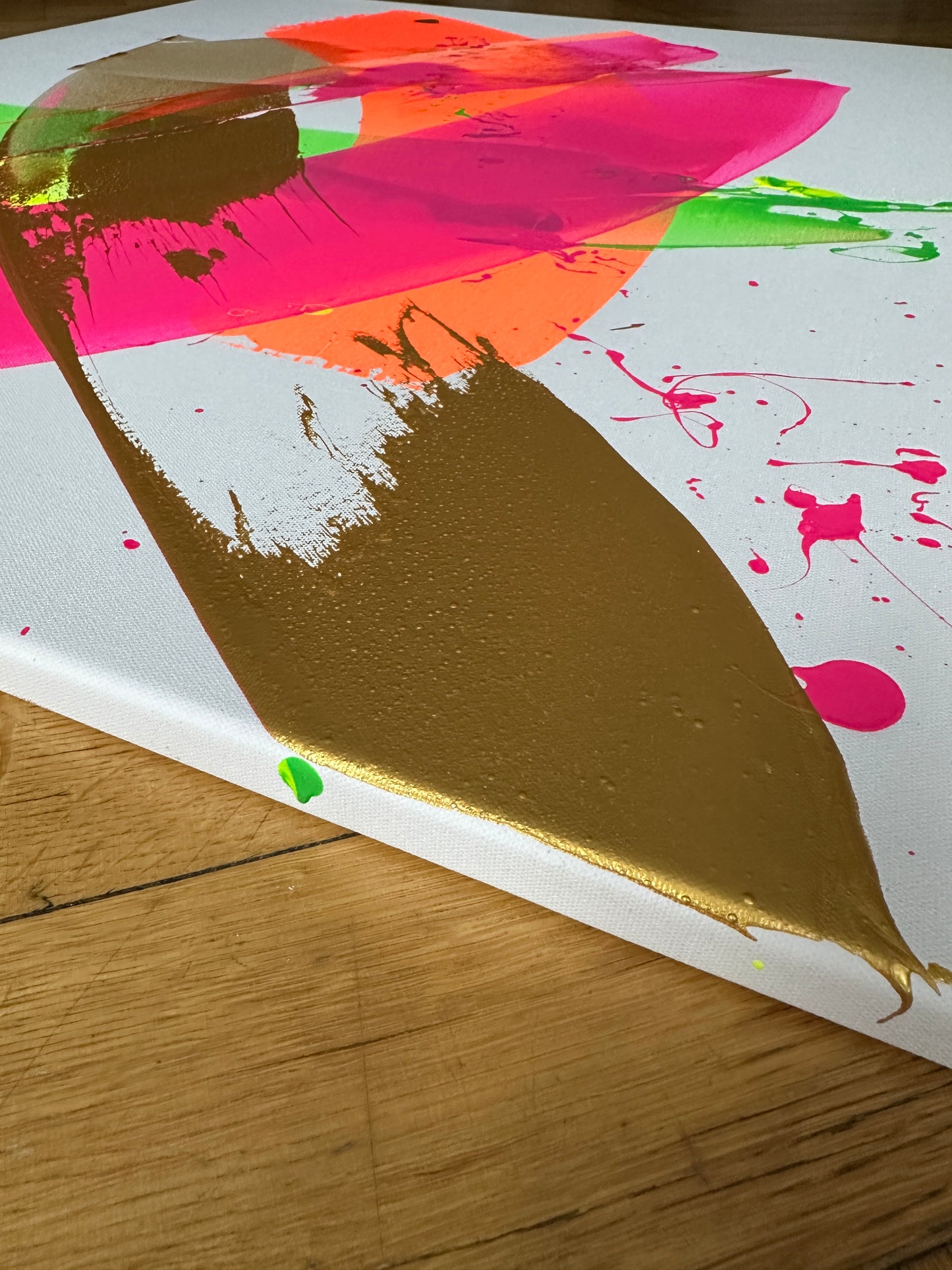 "Neon Katana no.4" 80x100cm