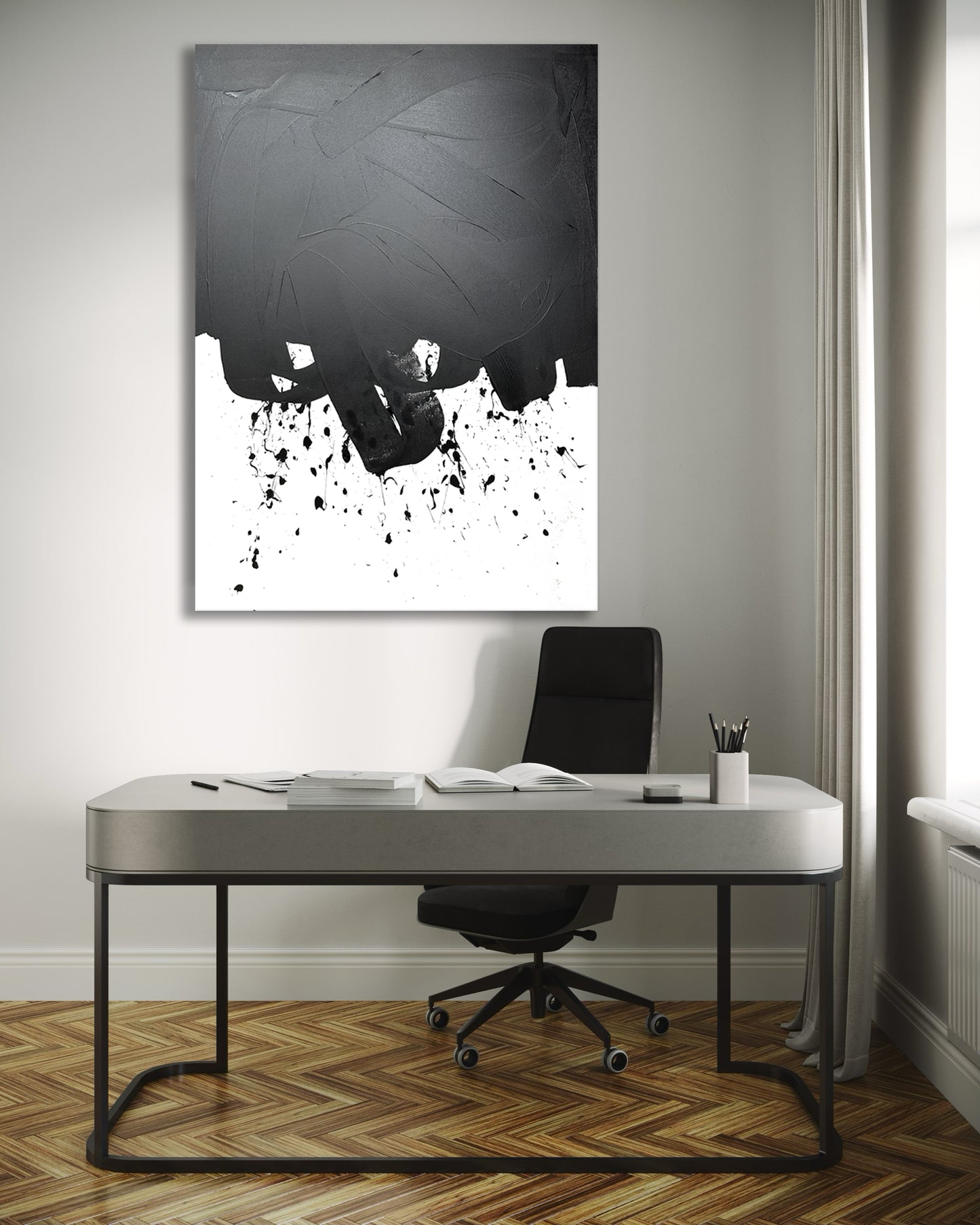 "Black Loop" 100x140cm