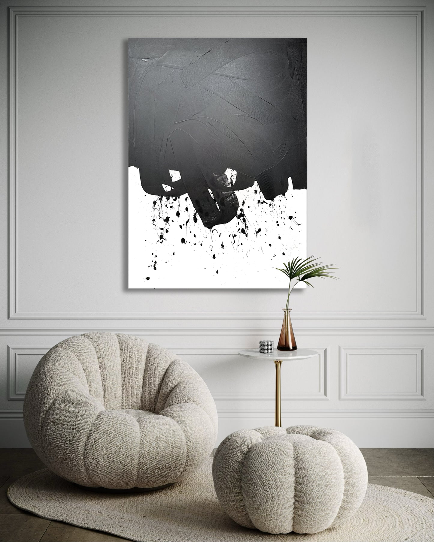 "Black Loop" 100x140cm