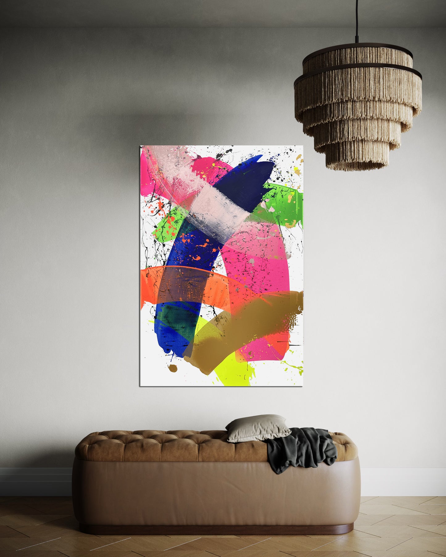 "Neon Katana no.3" 100x150cm