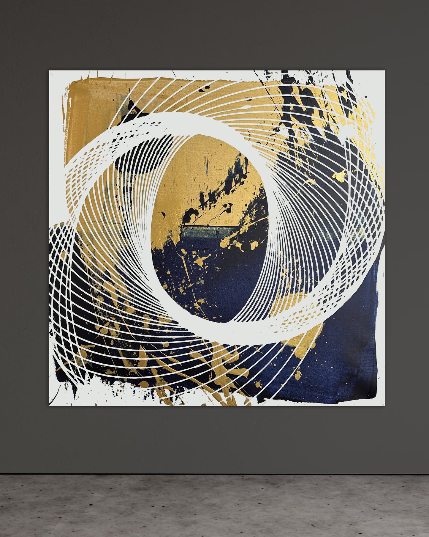 "Spiral Yin Yang" 120x120cm