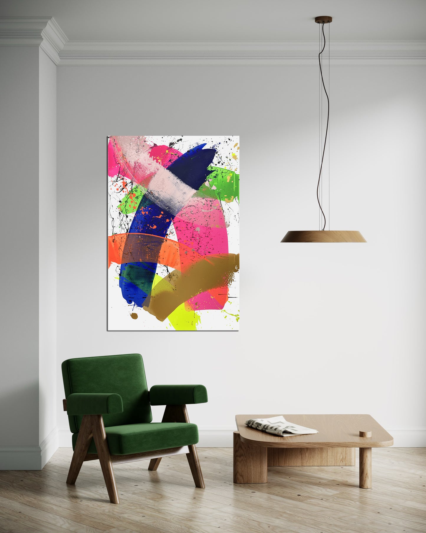 "Neon Katana no.3" 100x150cm