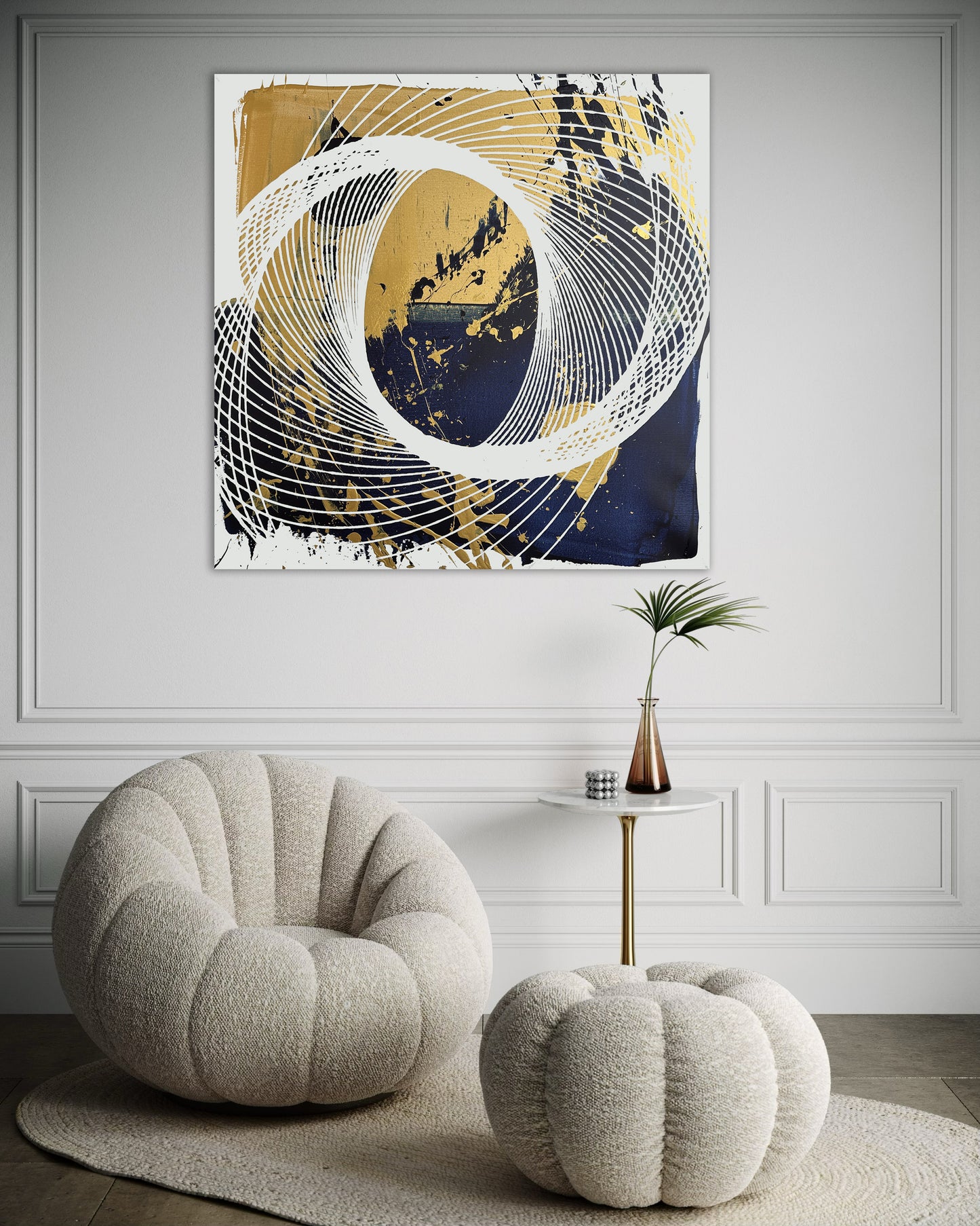 "Spiral Yin Yang" 120x120cm