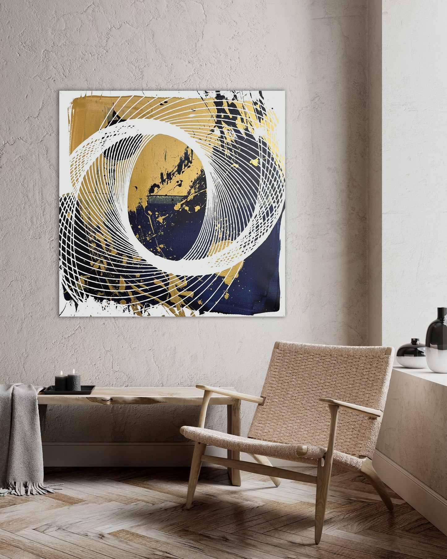 "Spiral Yin Yang" 120x120cm