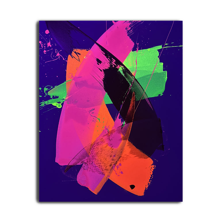"Neon Katana no.4" 80x100cm