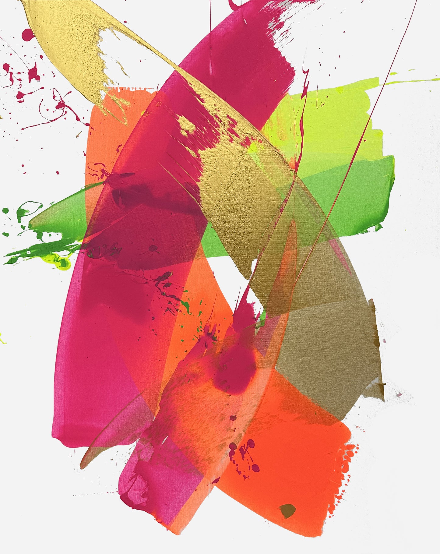 "Neon Katana no.4" 80x100cm