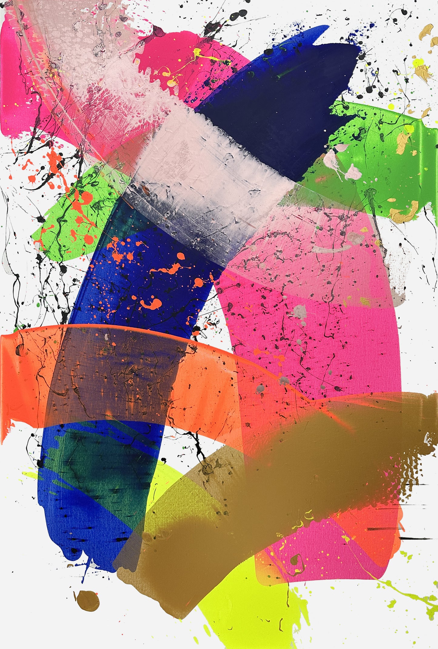 "Neon Katana no.3" 100x150cm