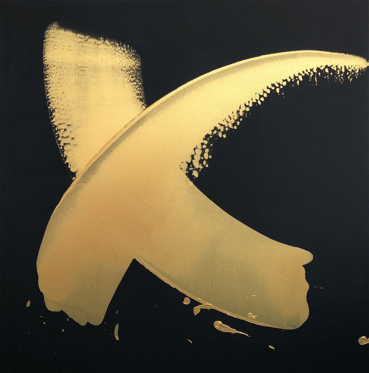 "Katana Gold" 120x120cm